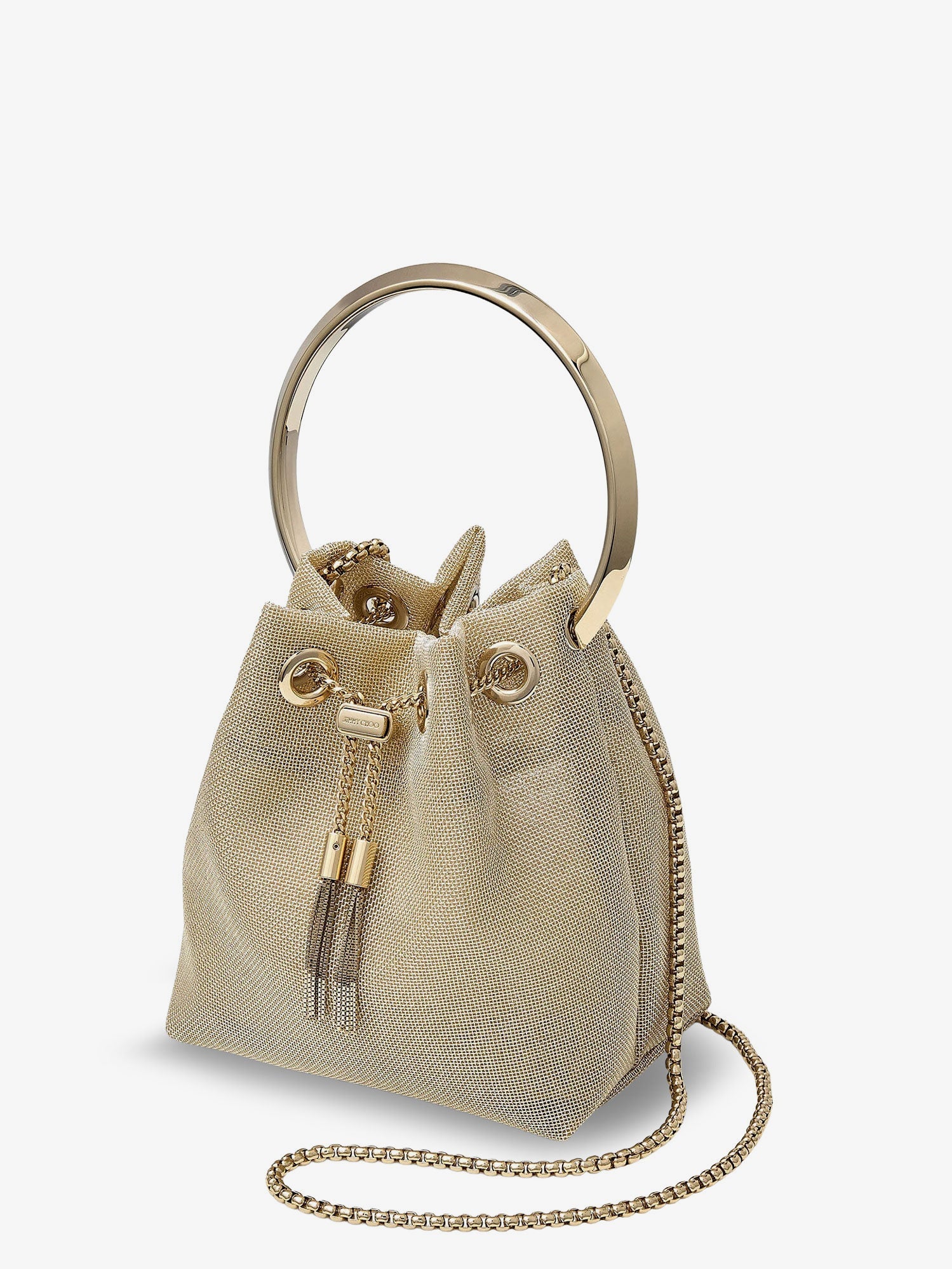 Bon Bon satin bucket bag