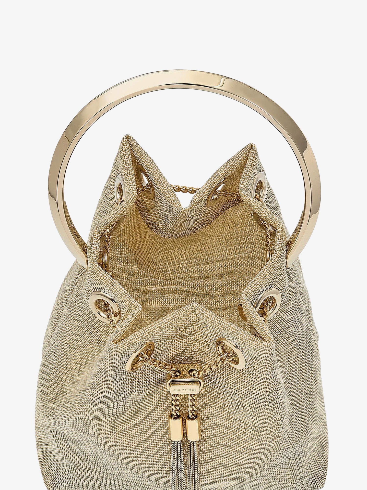 Bon Bon satin bucket bag