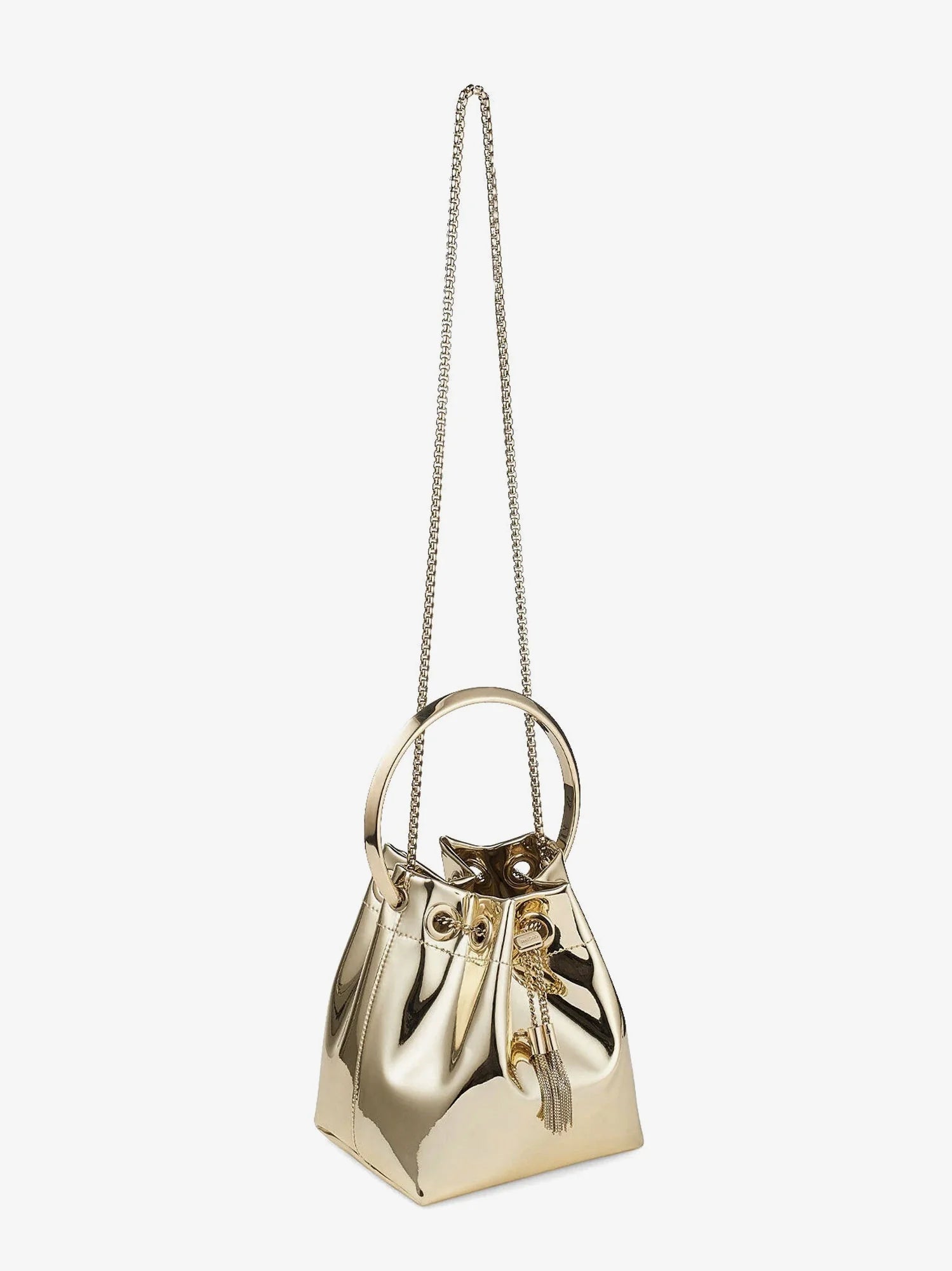 Bon Bon satin bucket bag