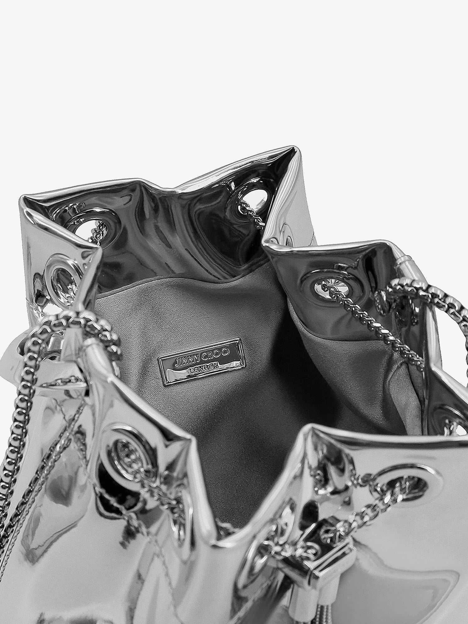 Bon Bon satin bucket bag