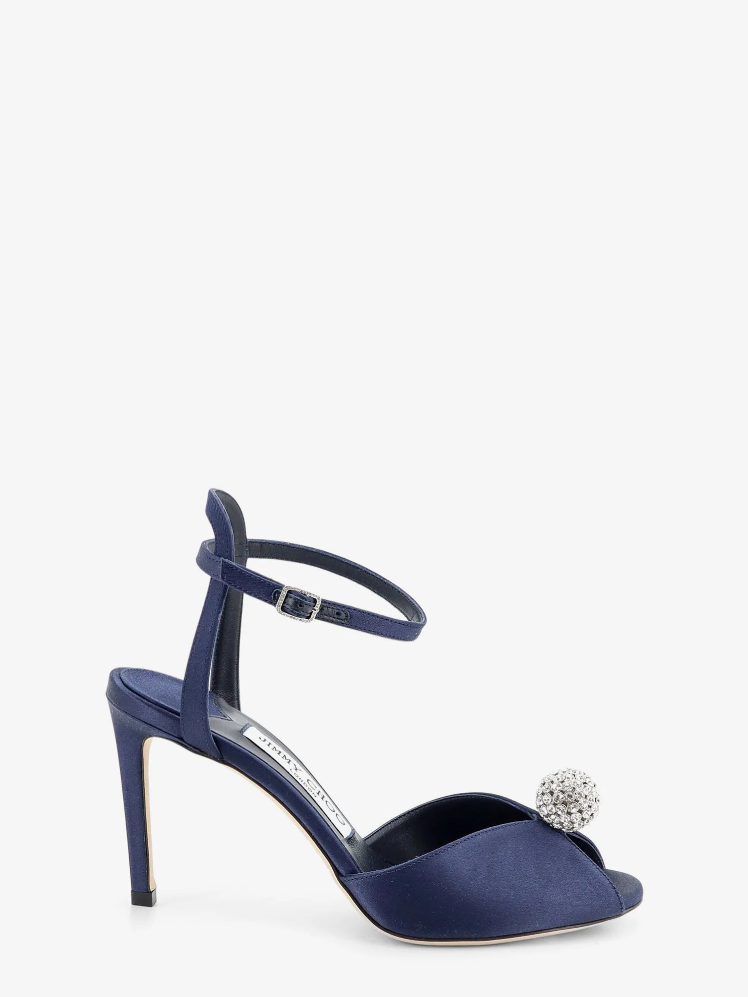 Sacora satin sandals with crystal detail