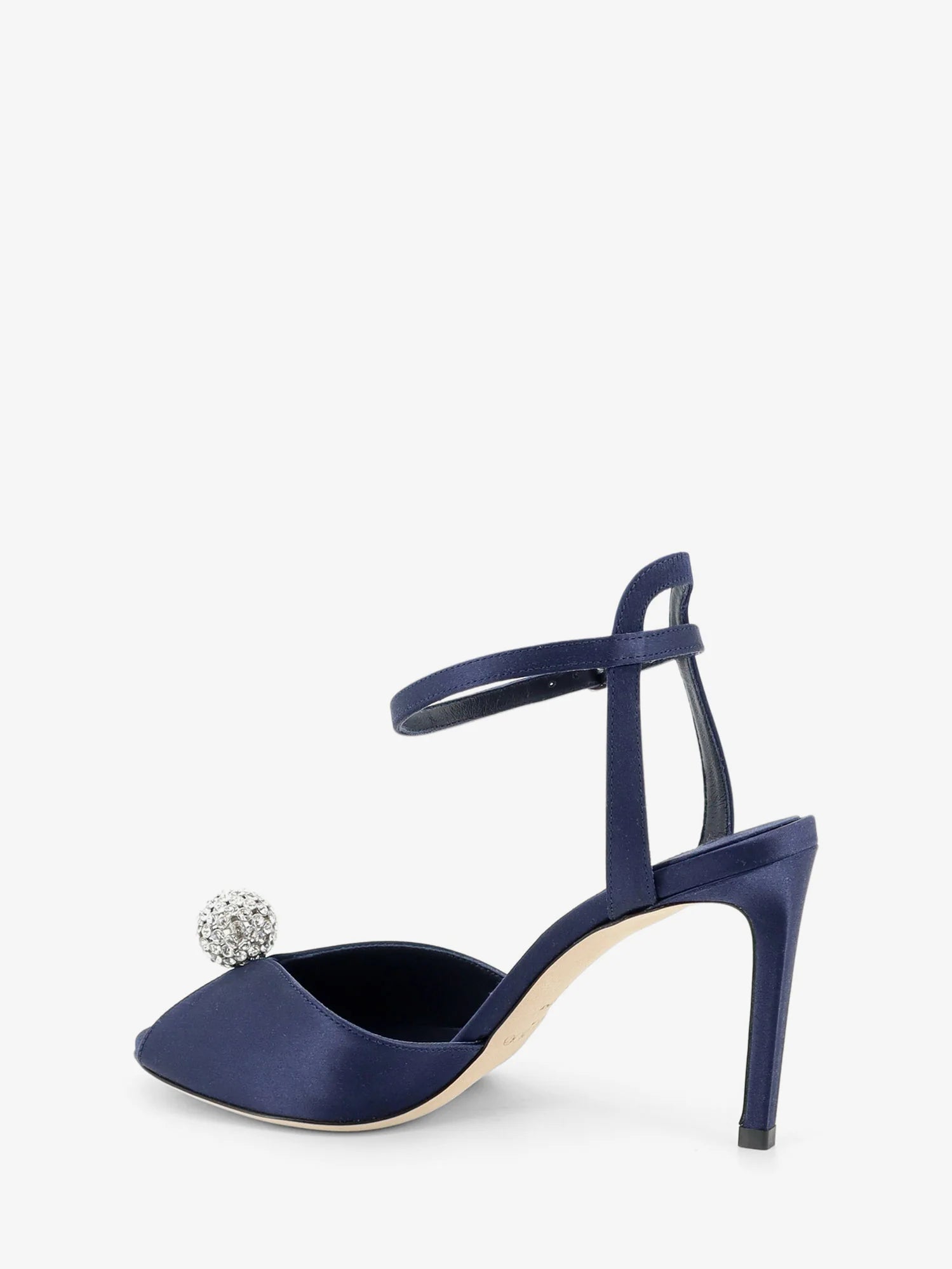 Sacora satin sandals with crystal detail