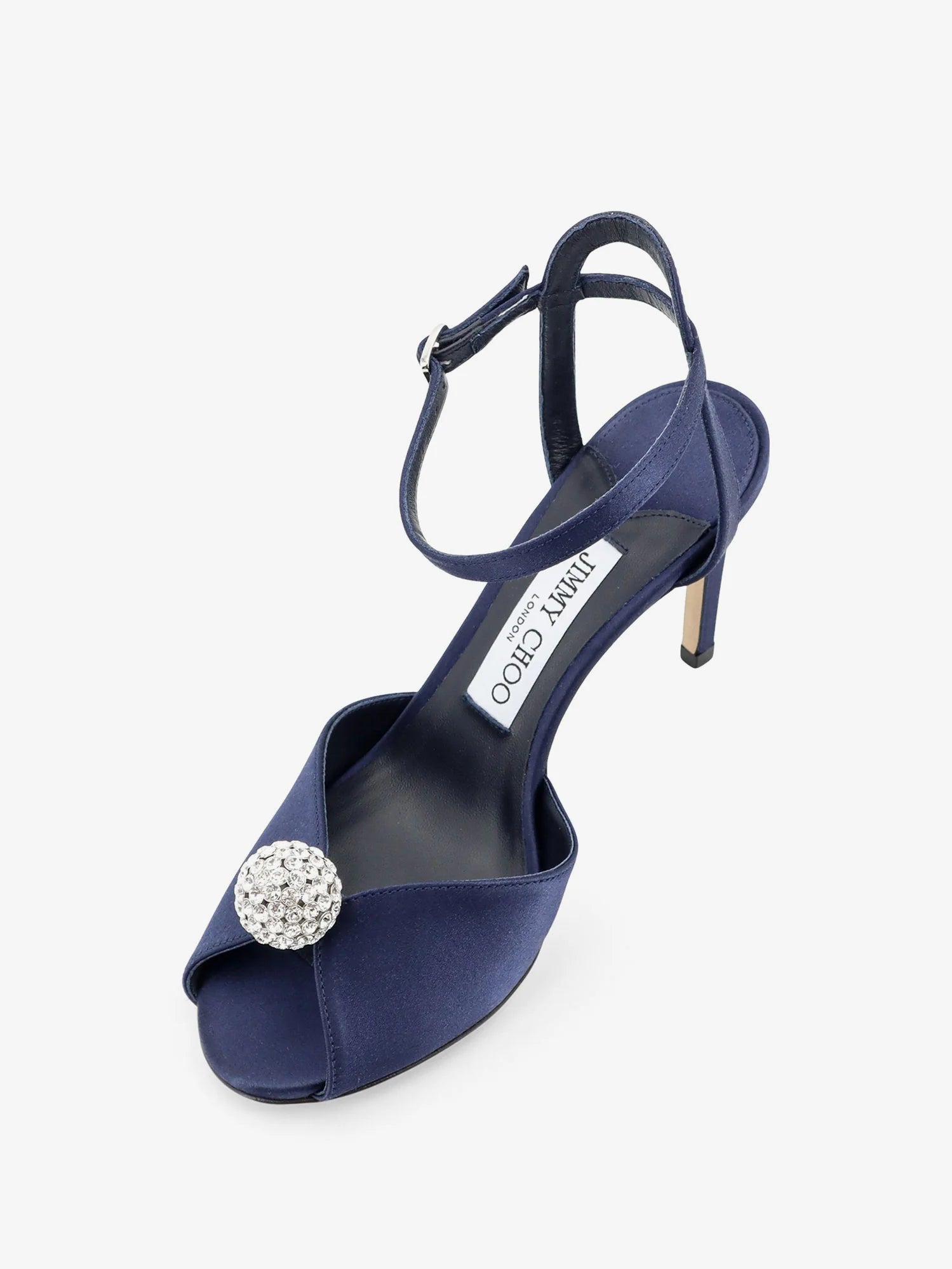 Sacora satin sandals with crystal detail
