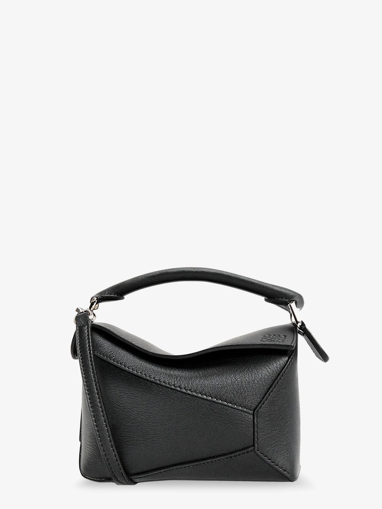 Puzzle Edge Leather Handbag