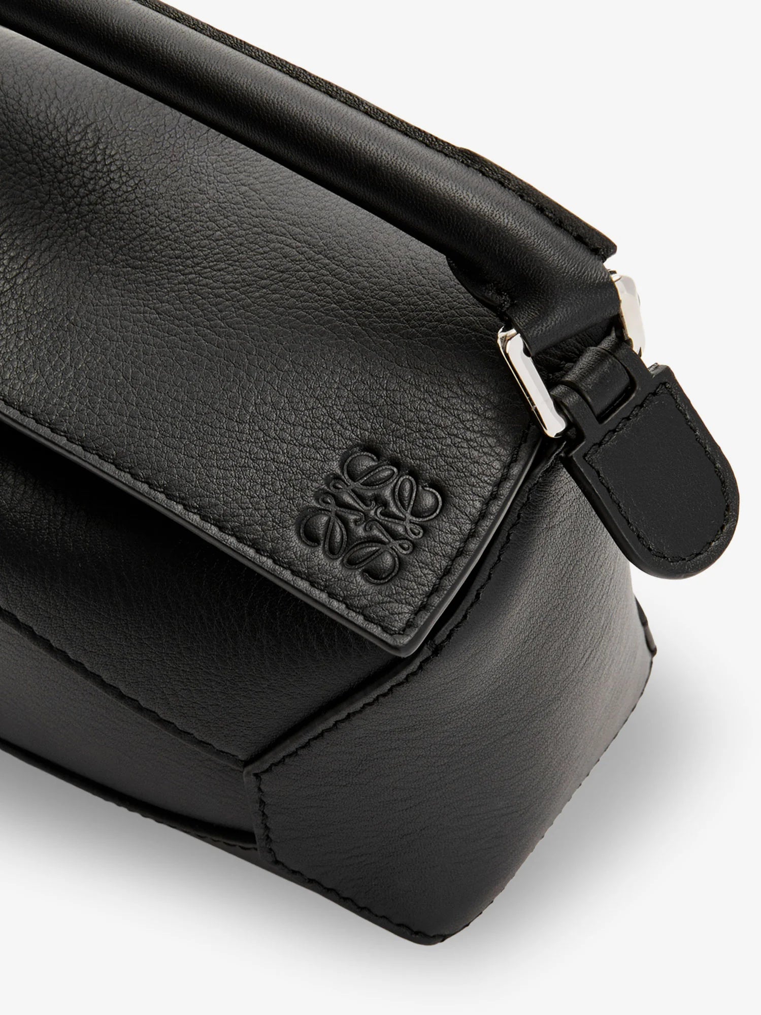 Puzzle Edge Leather Handbag