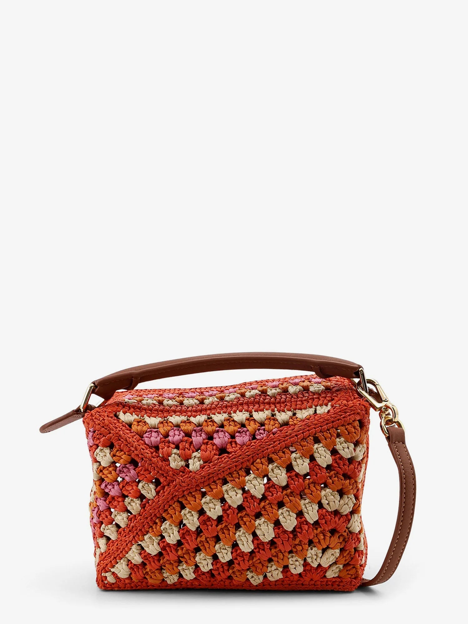 Paula's Ibiza-Puzzle Edge multicolor crochet handbag