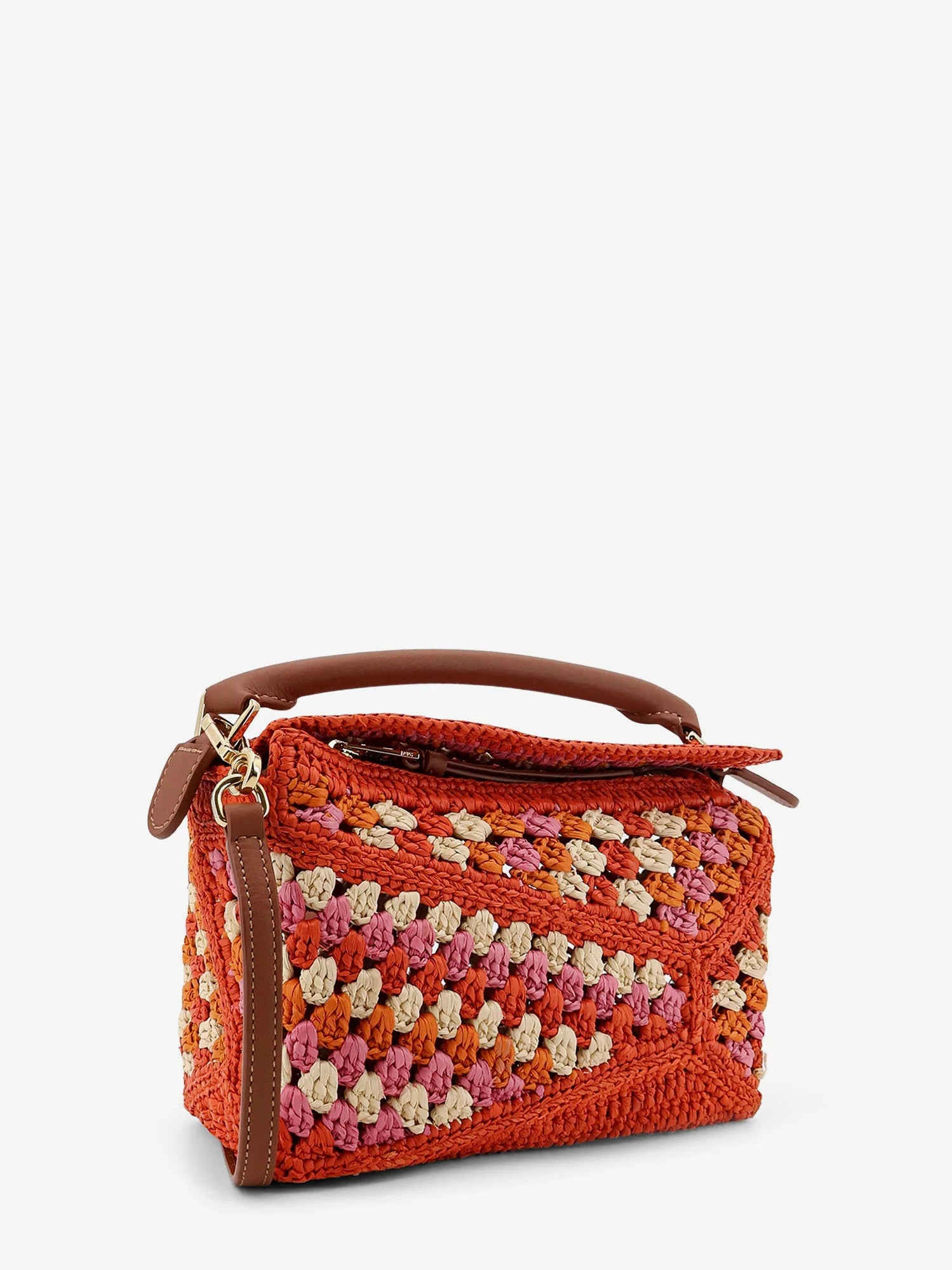 Paula's Ibiza-Puzzle Edge multicolor crochet handbag