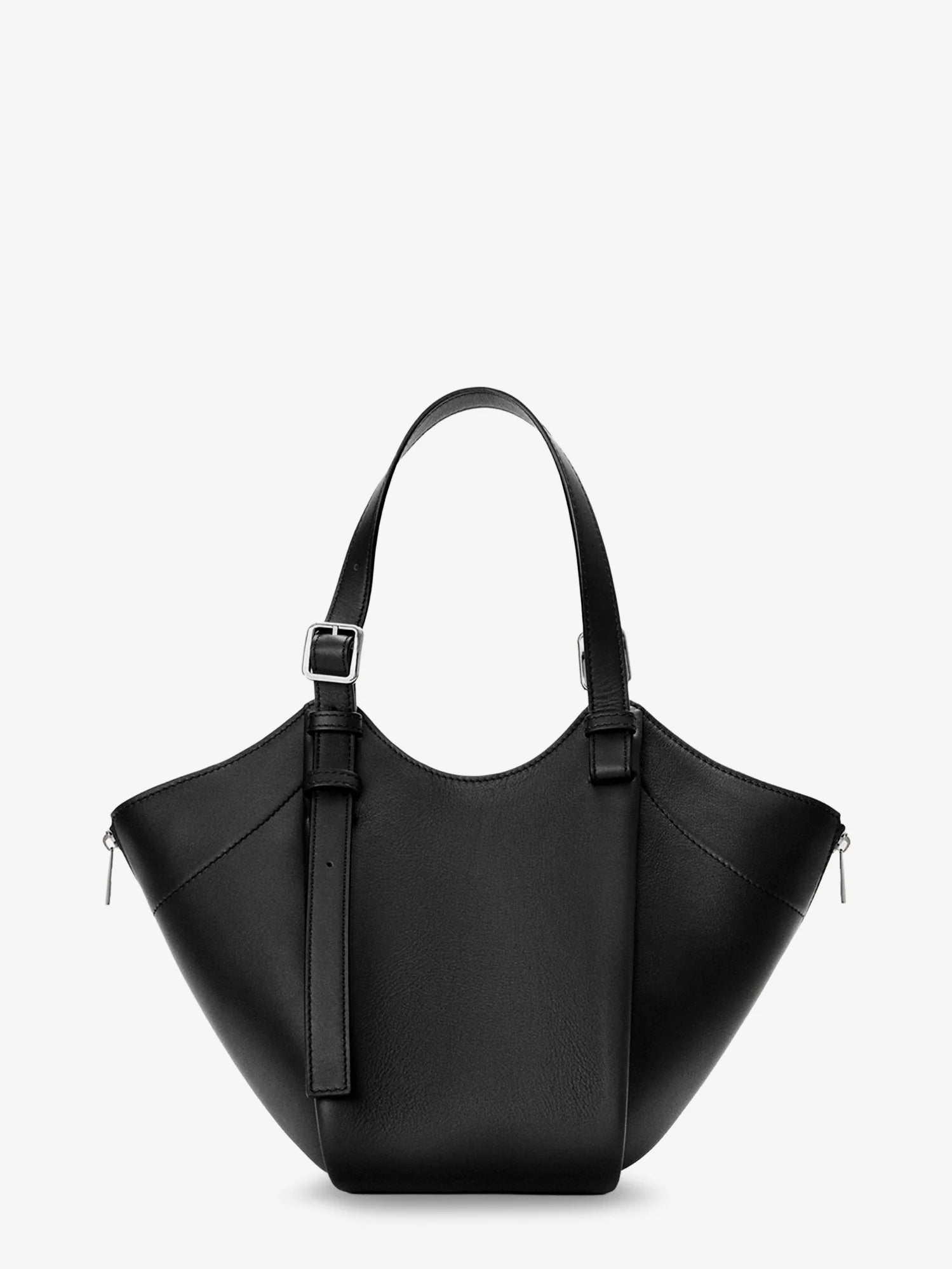 Hammock Flip leather handbag with front lettering logo