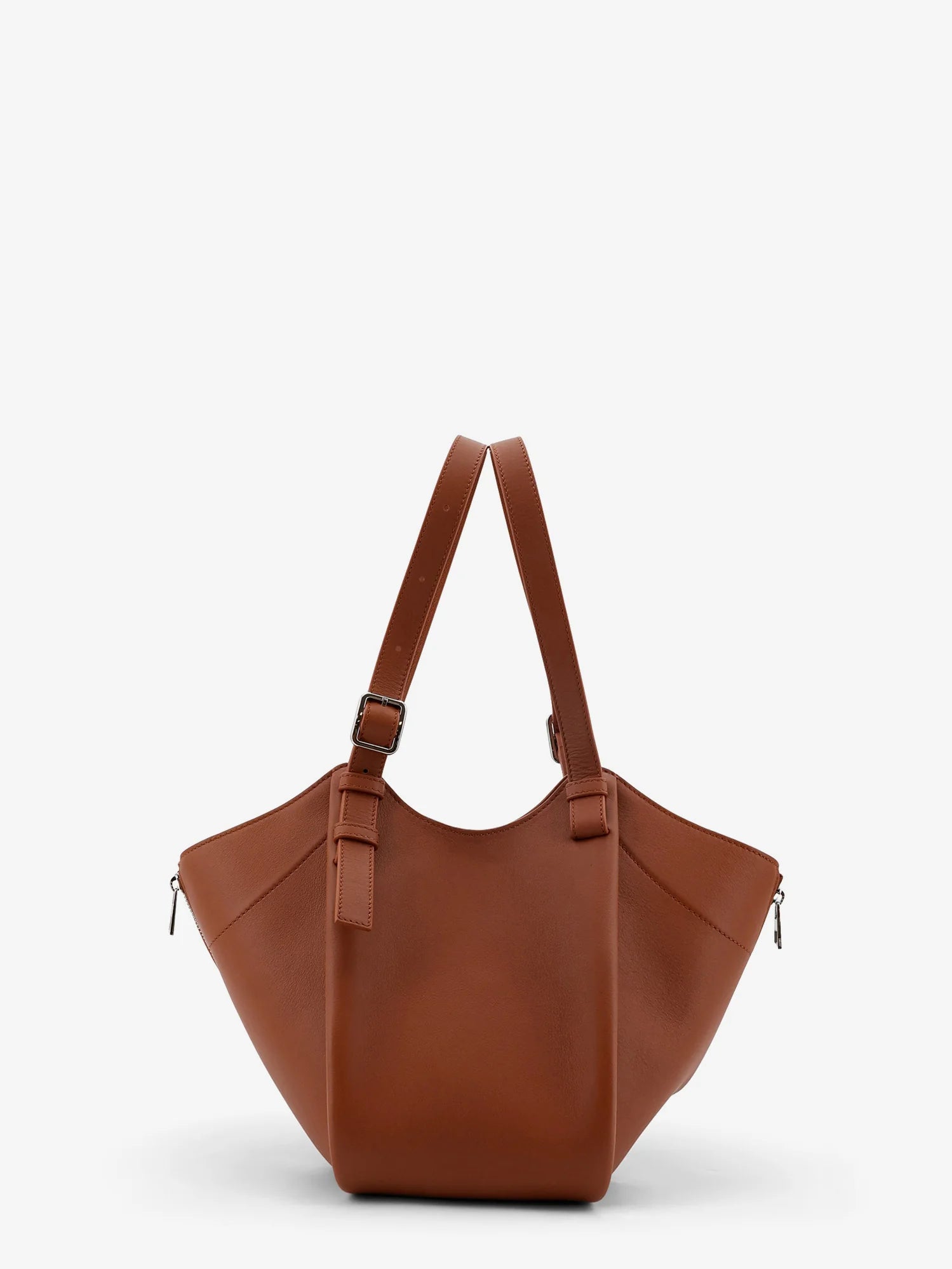 Hammock Flip leather handbag with front lettering logo