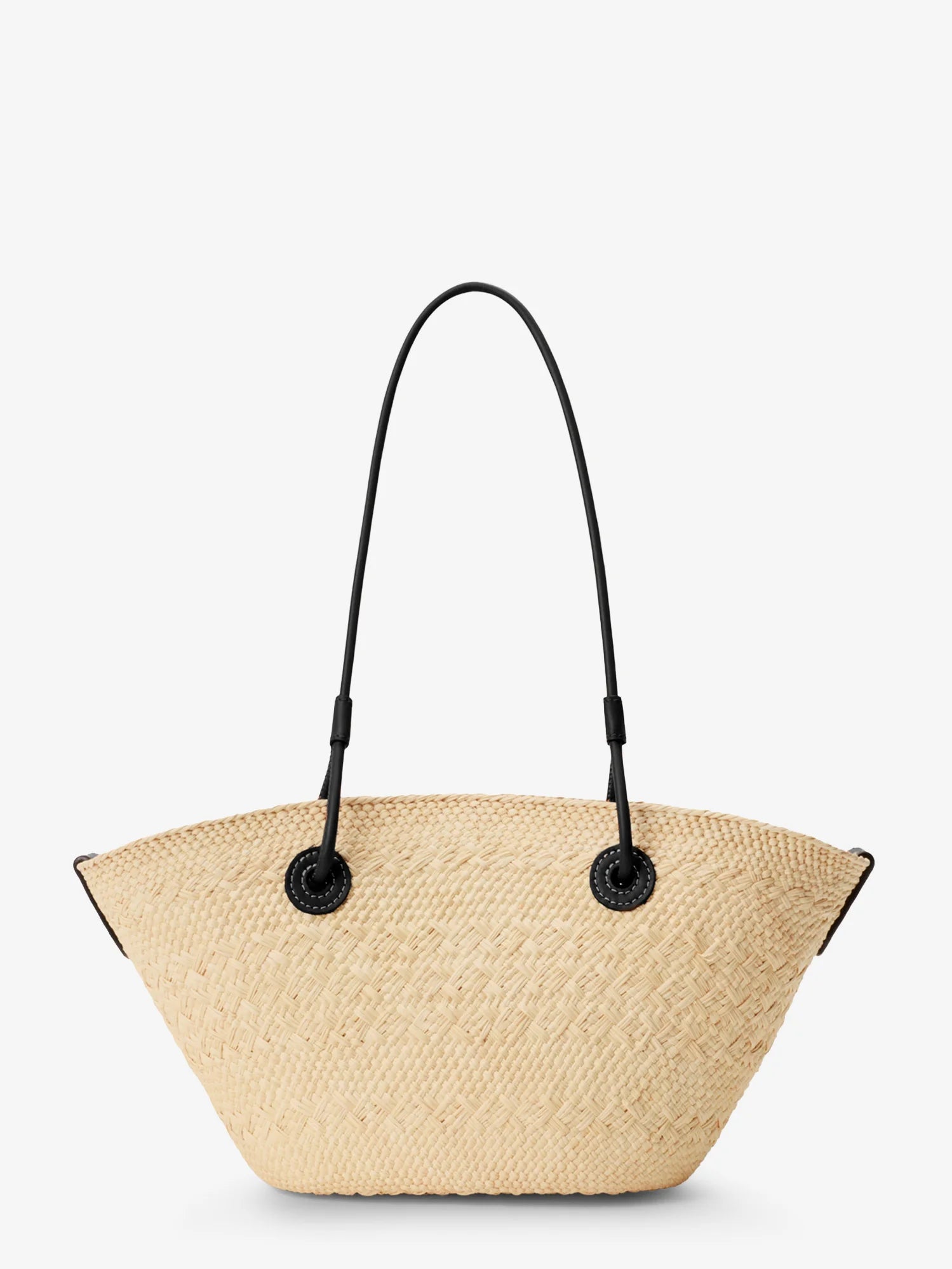 Paula's Ibiza-Anagram palm leaves and leather shoulder bag