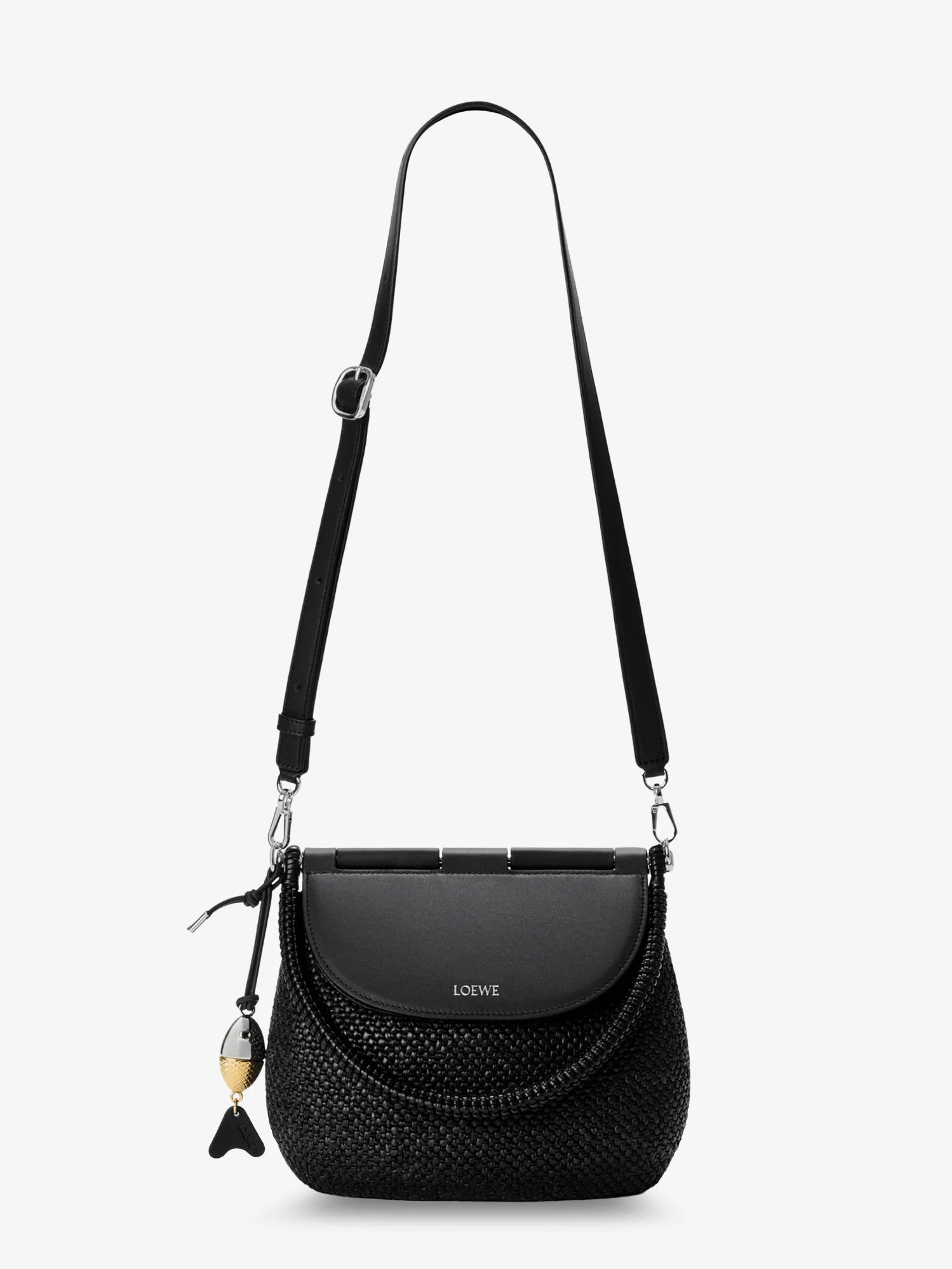 Paula's Ibiza -Pescador raffia and leather handbag