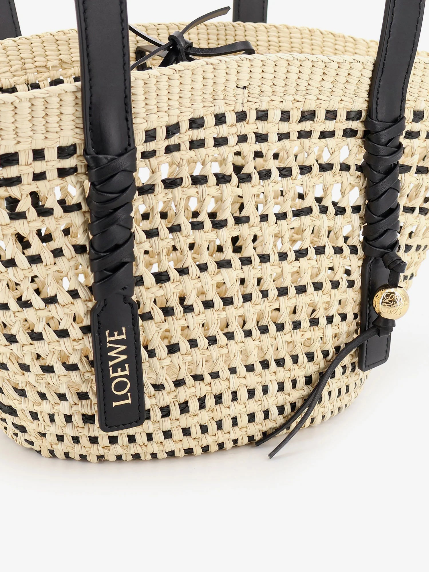 Paula's Ibiza -Braid Basket Small Iraca Palm Leaf Shoulder Bag