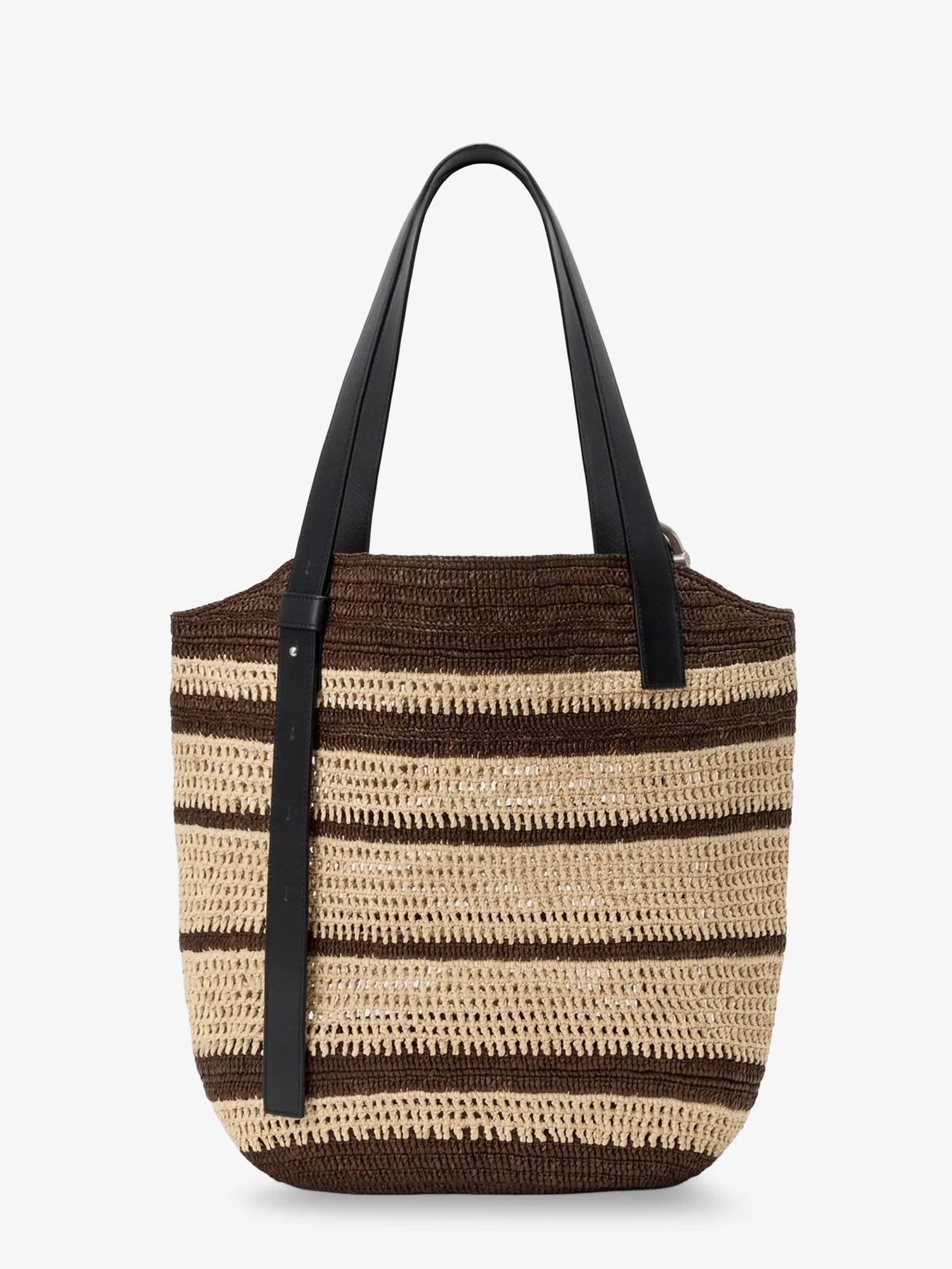 Paula's Ibiza Two-Tone Raffia Loop Shopping Bag