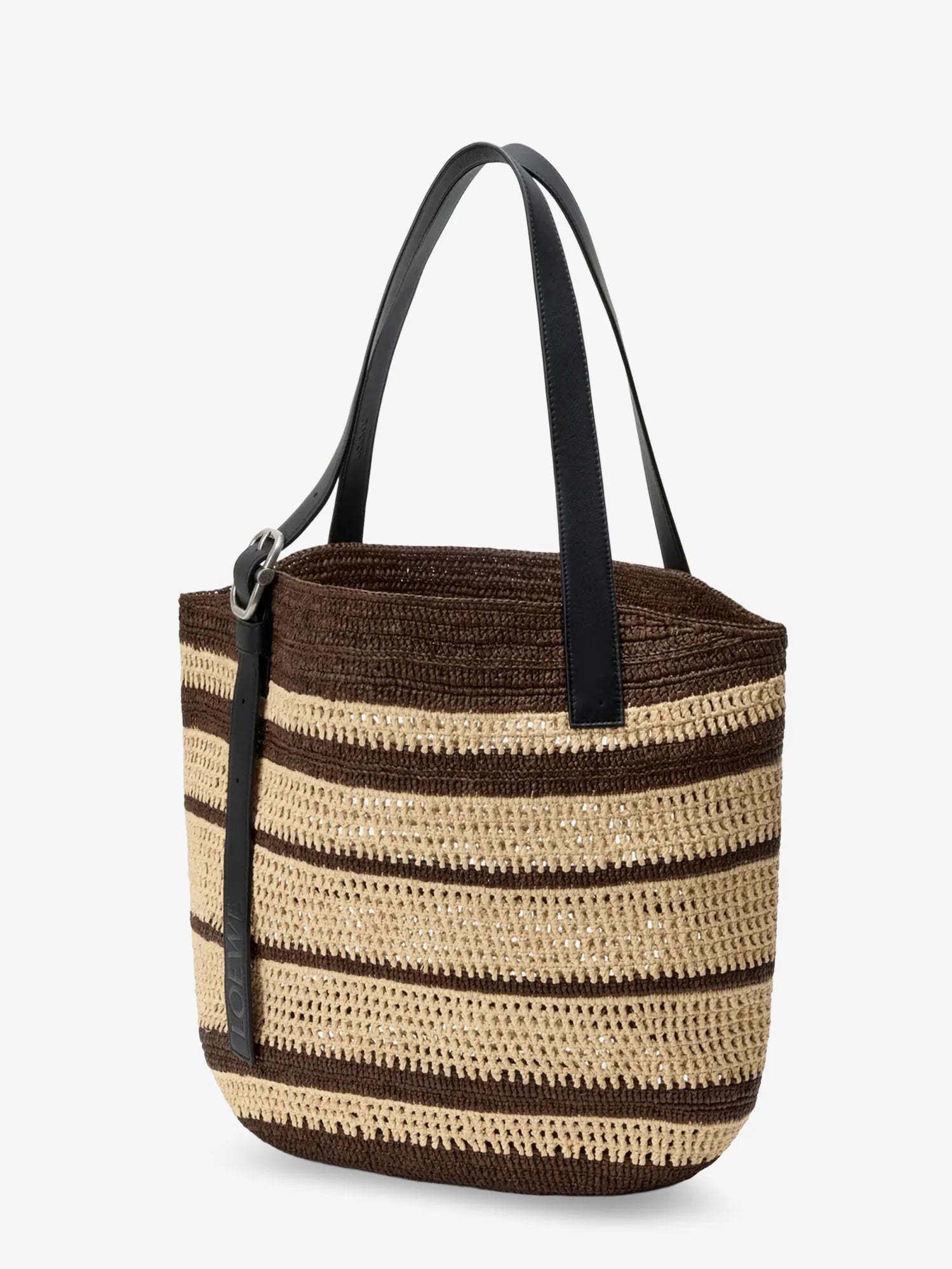 Paula's Ibiza Two-Tone Raffia Loop Shopping Bag