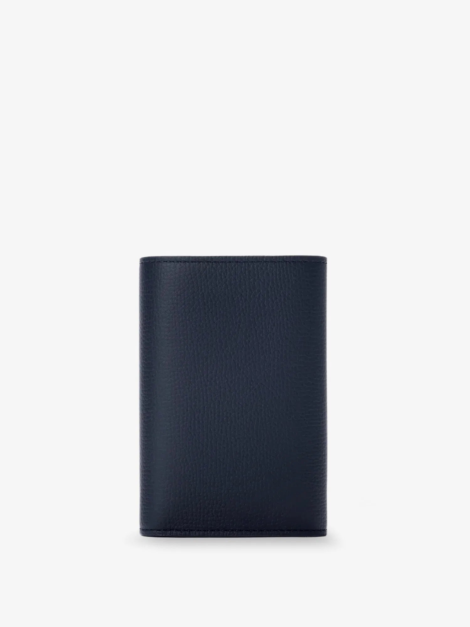 Anagram leather wallet with front logo