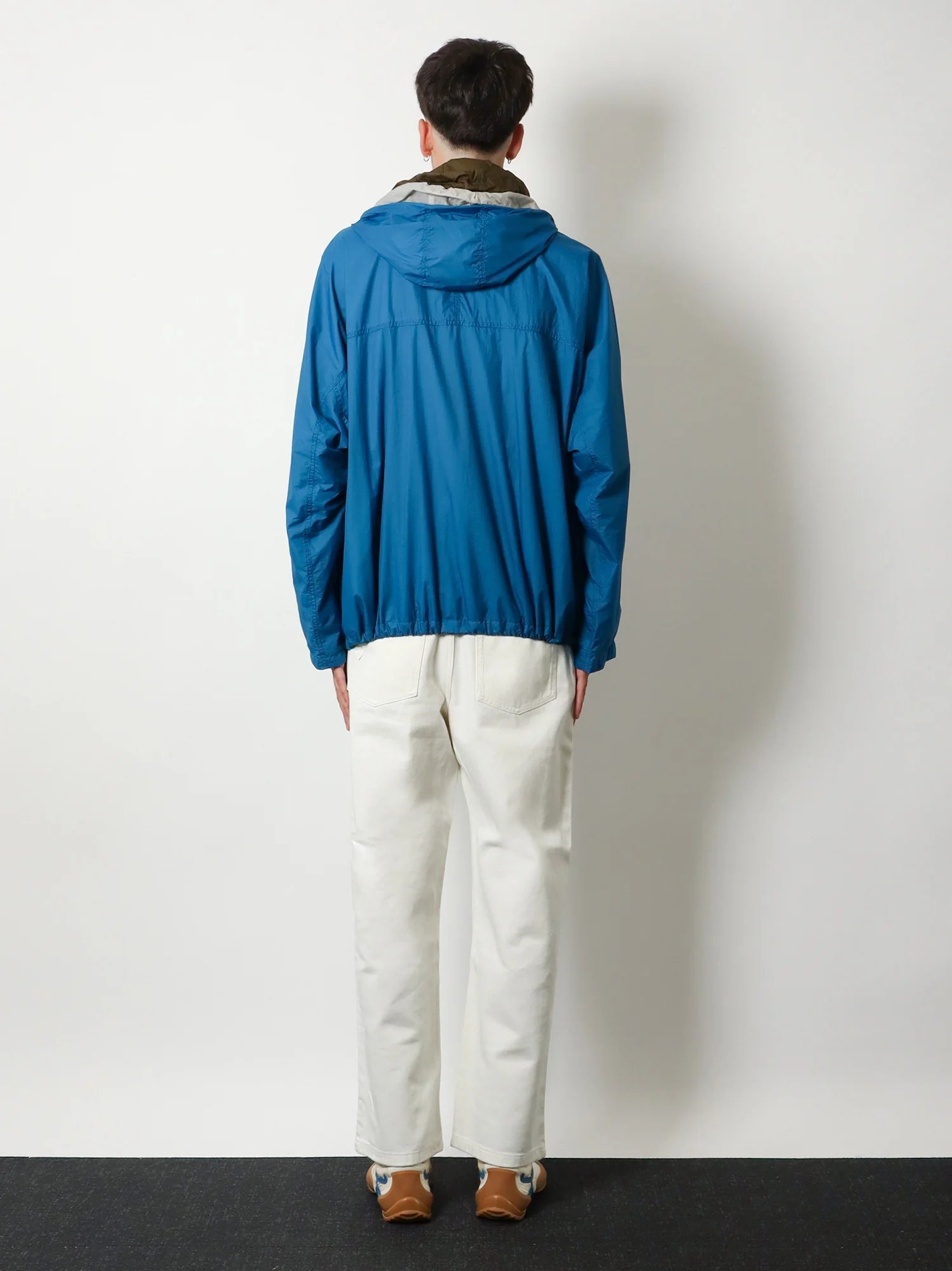 Anorak technical fabric windbreaker with embroidered Anagram logo