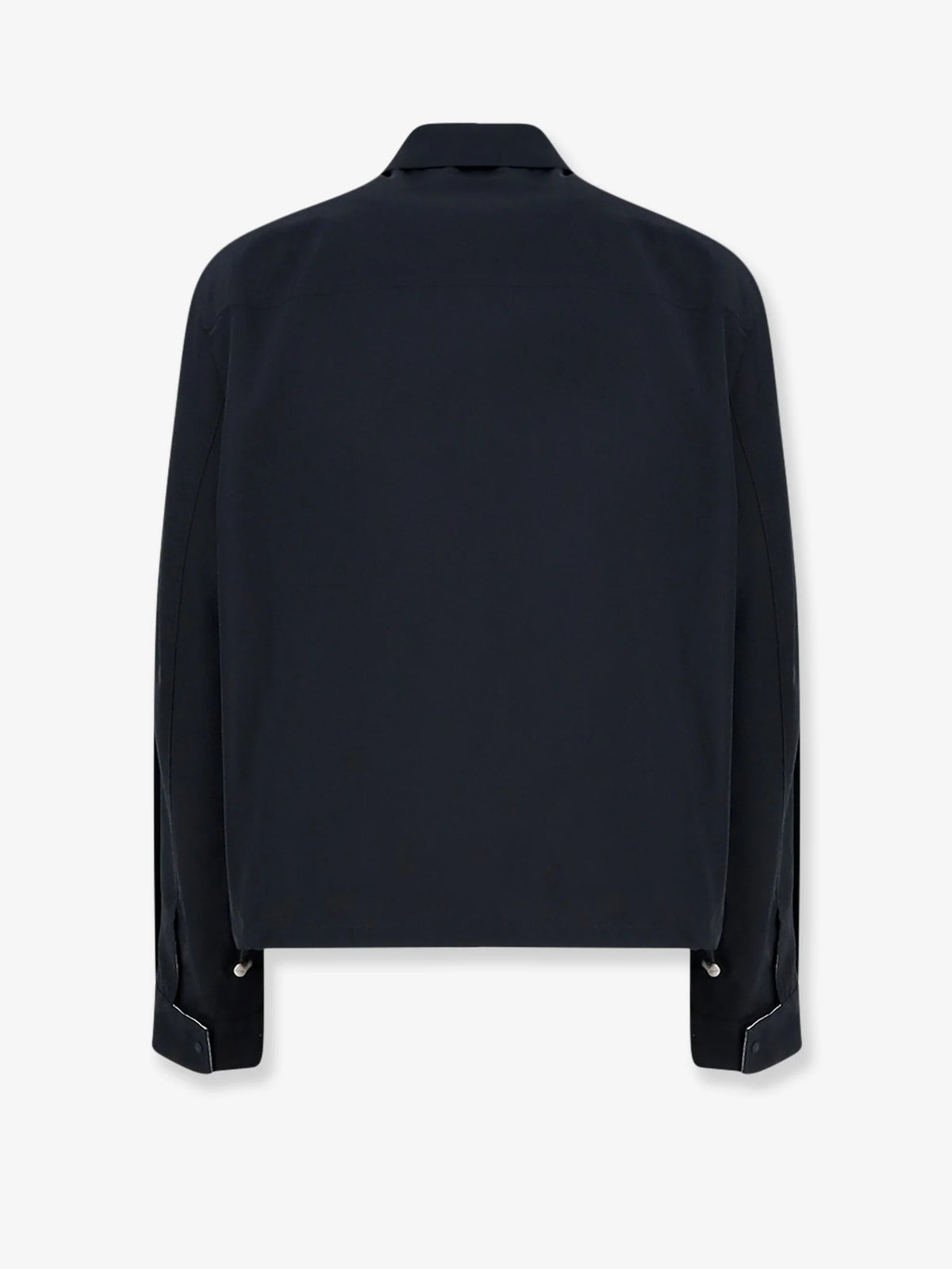 Cotton blend jacket with Logo embroidery