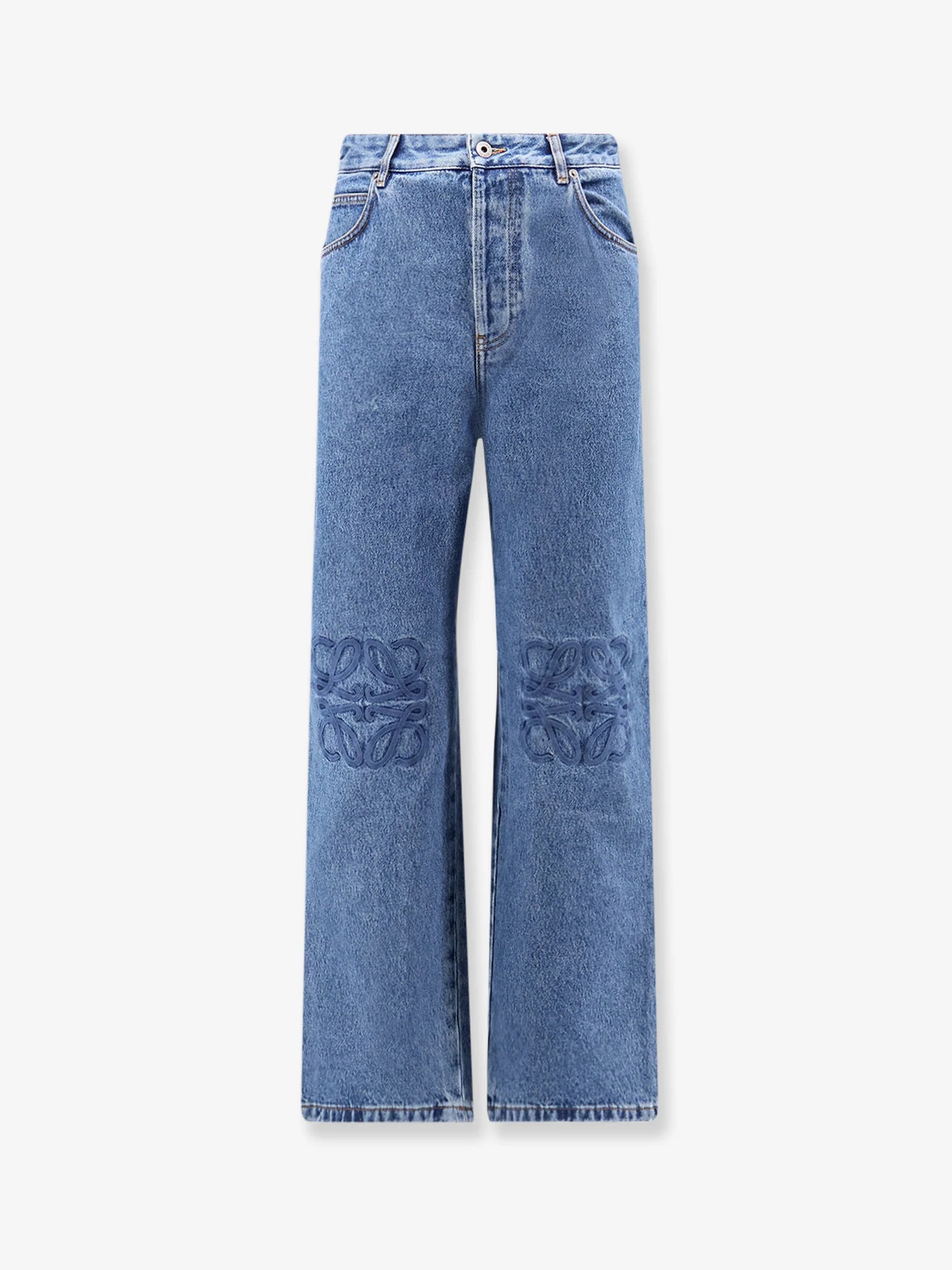 Anagram Baggy Jeans with embroidery on the front