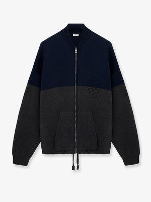 Cotton blend Zip-up cardigan