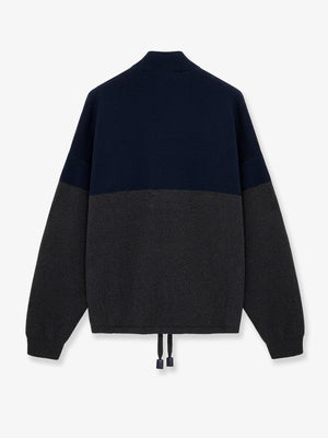 Cotton blend Zip-up cardigan