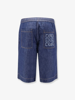 Cotton bermuda shorts with Anagram logo on the back