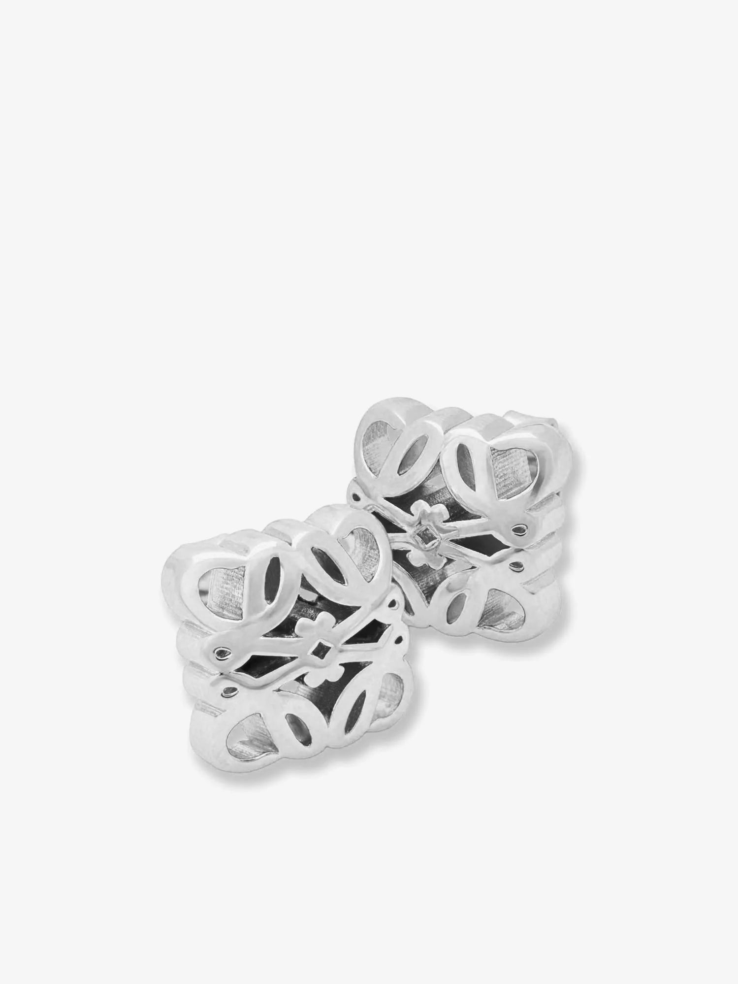 Anagram Bombé sterling silver earrings