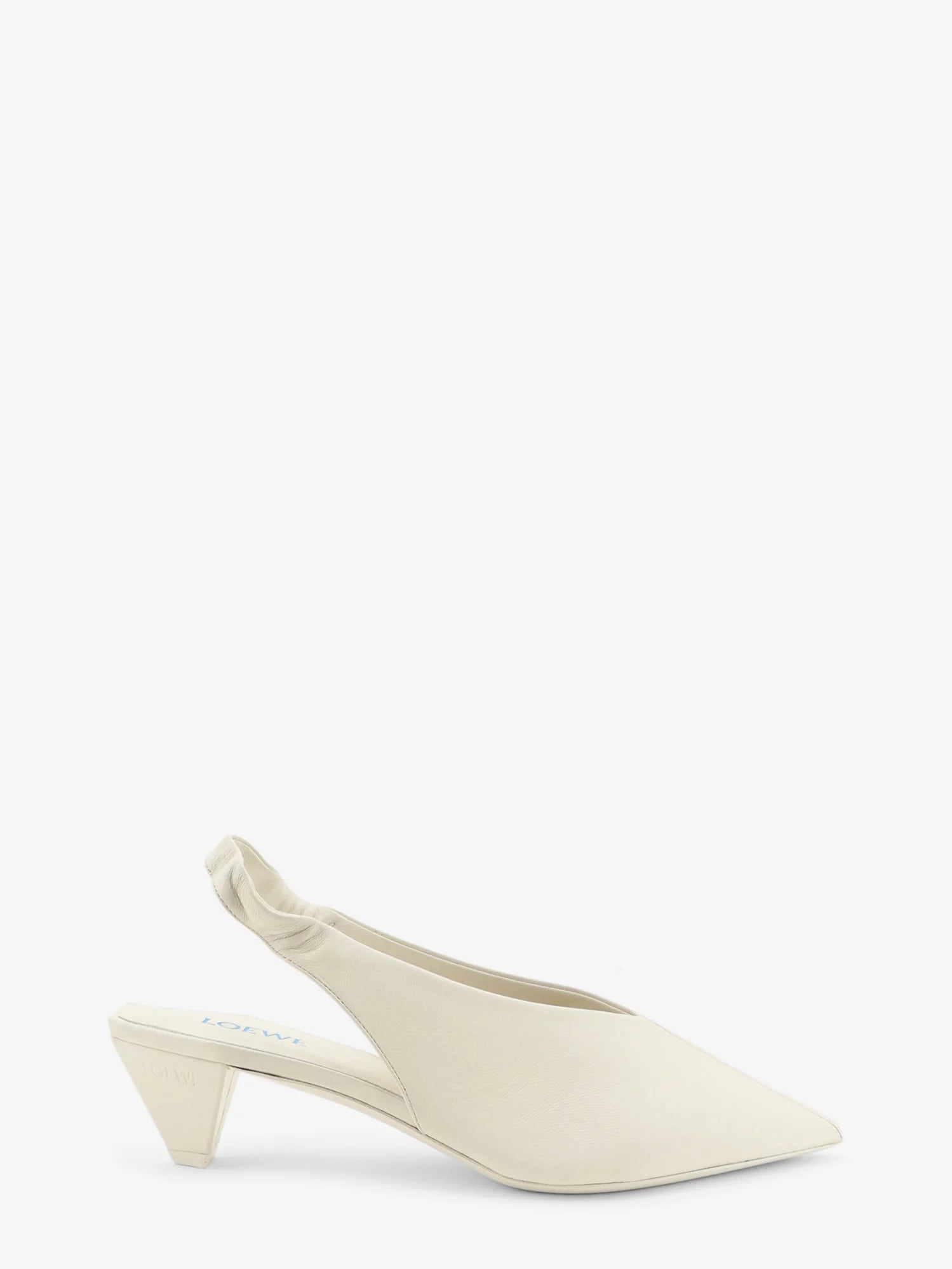 Origami Cubic leather slingback