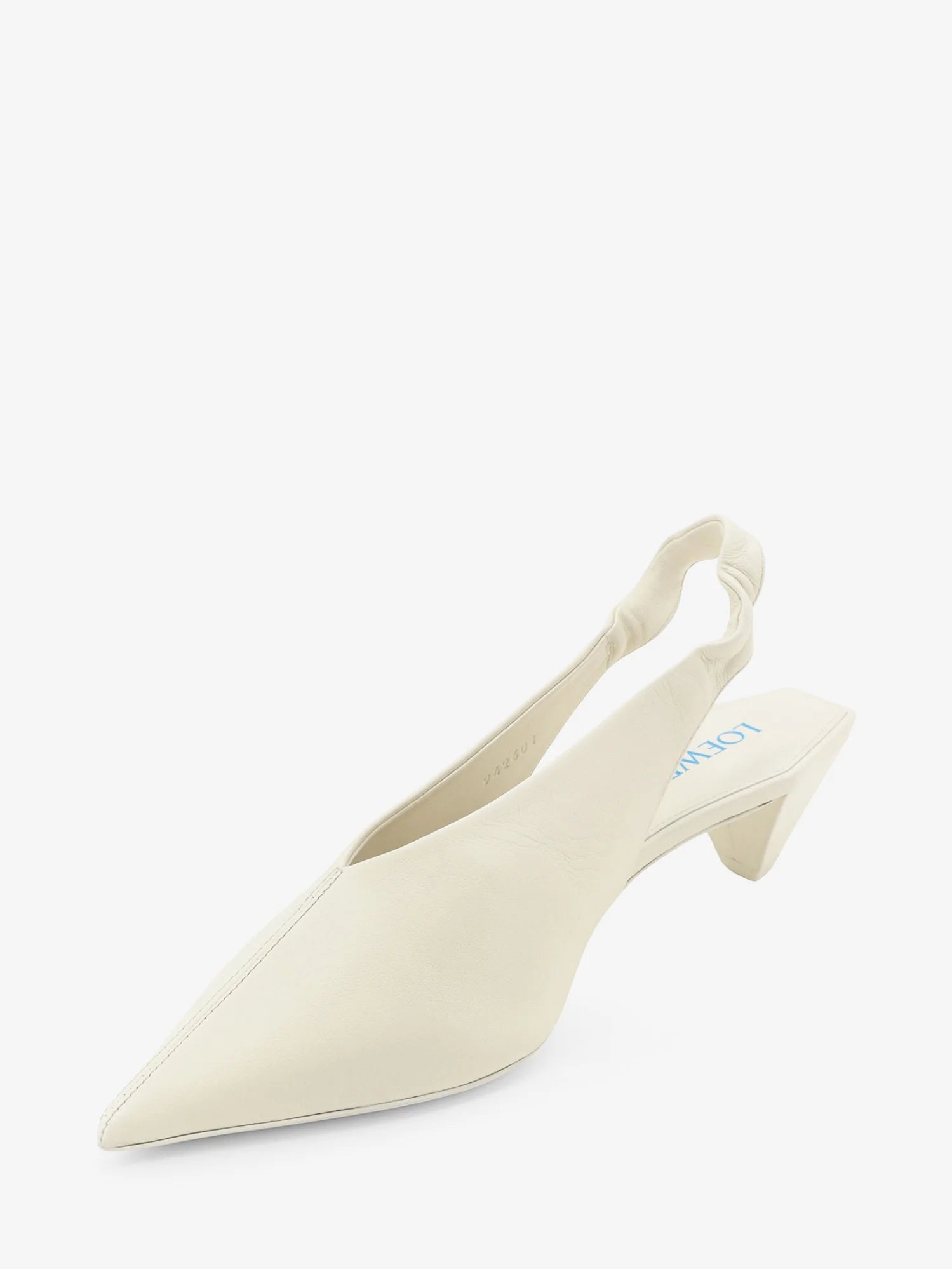 Origami Cubic leather slingback