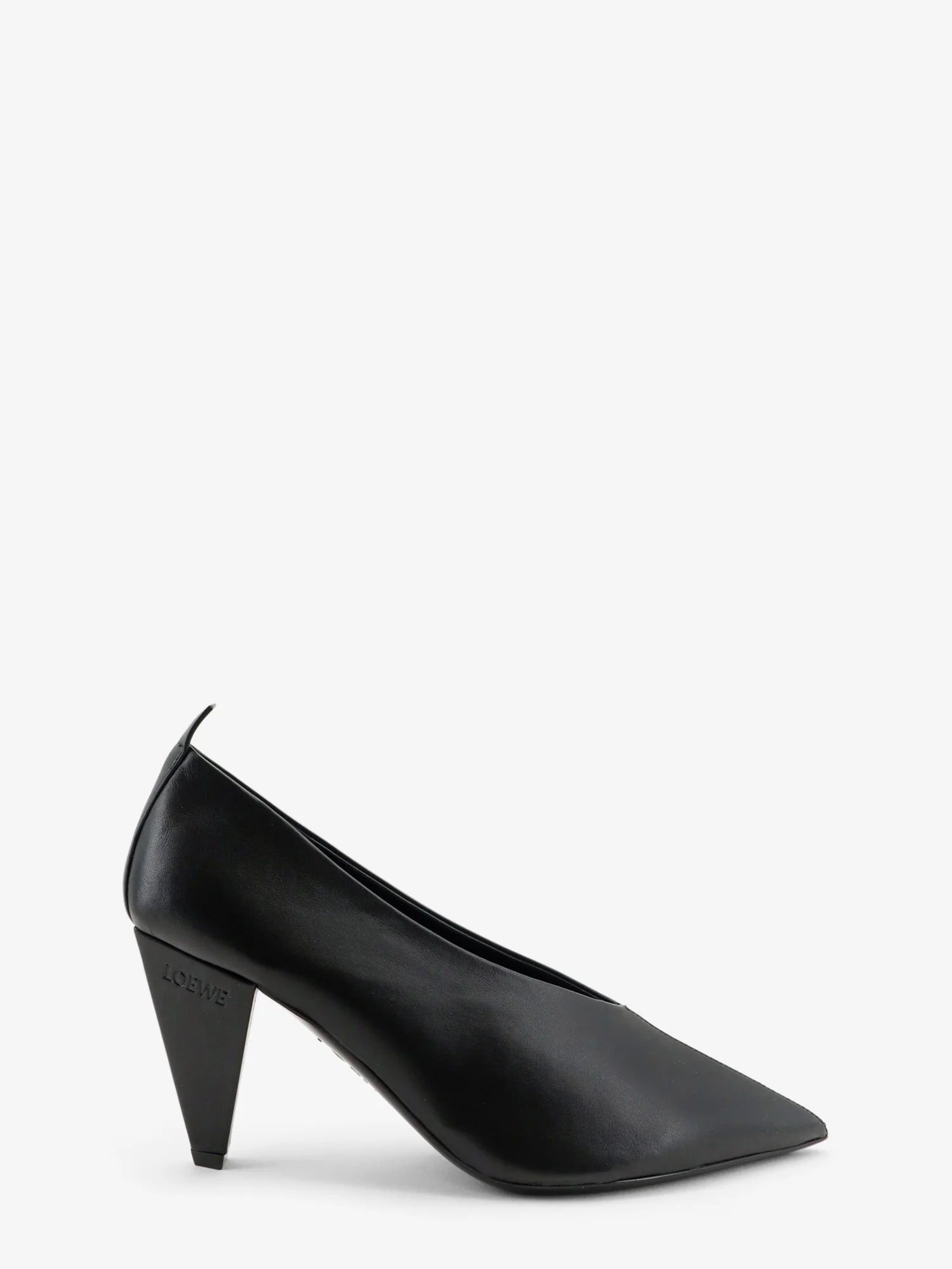 Origami Cubic leather pumps