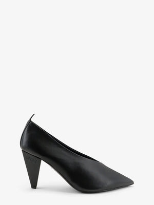 Origami Cubic leather pumps