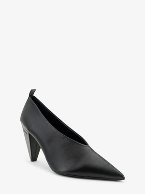 Origami Cubic leather pumps