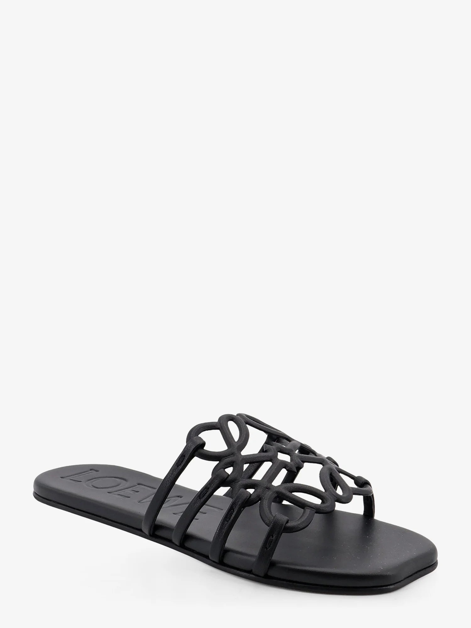 Paula's Ibiza-Aangram Petal leather sandals
