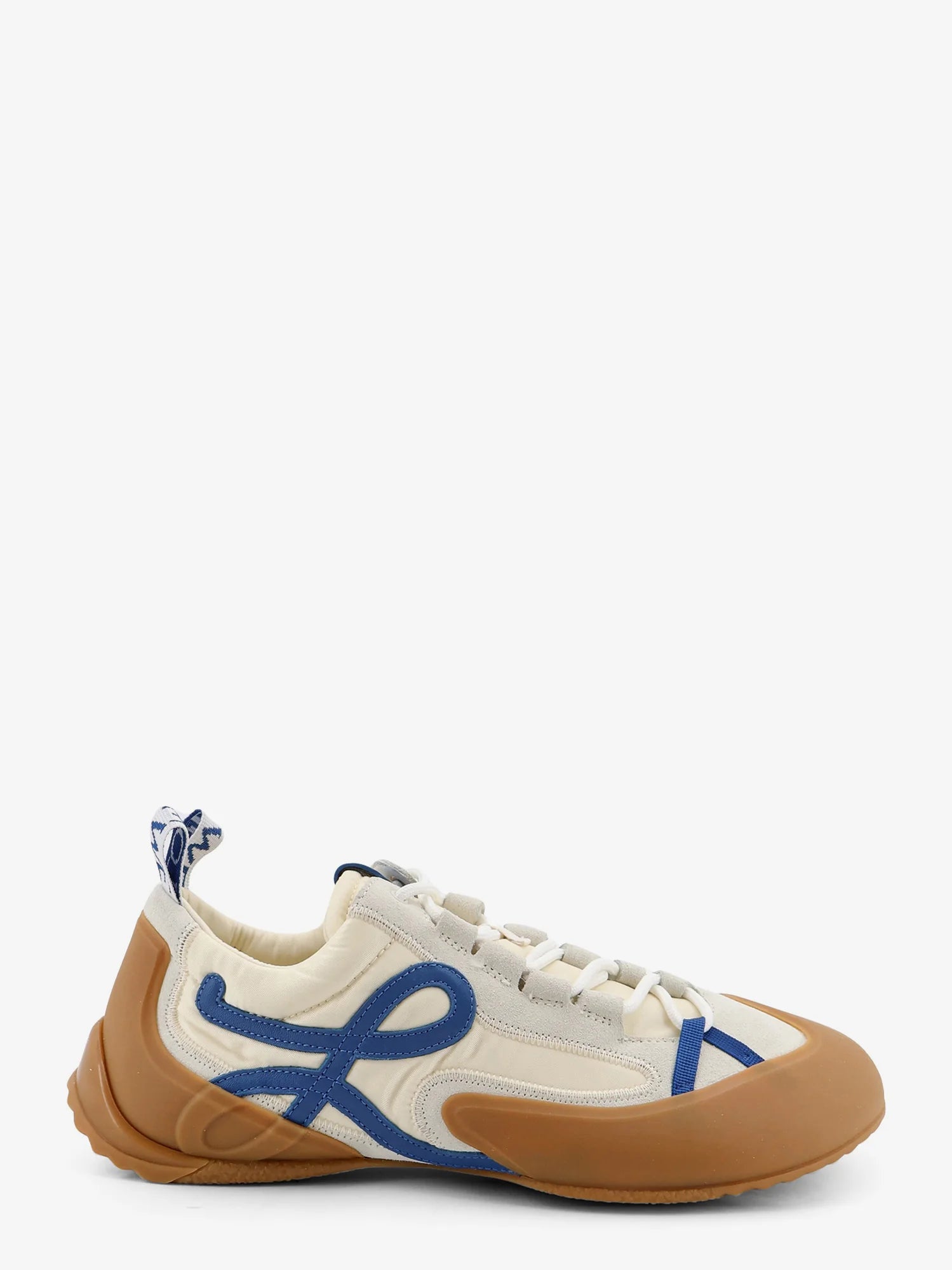 Grip nylon and suede sneakers with contrasting logo on the side
