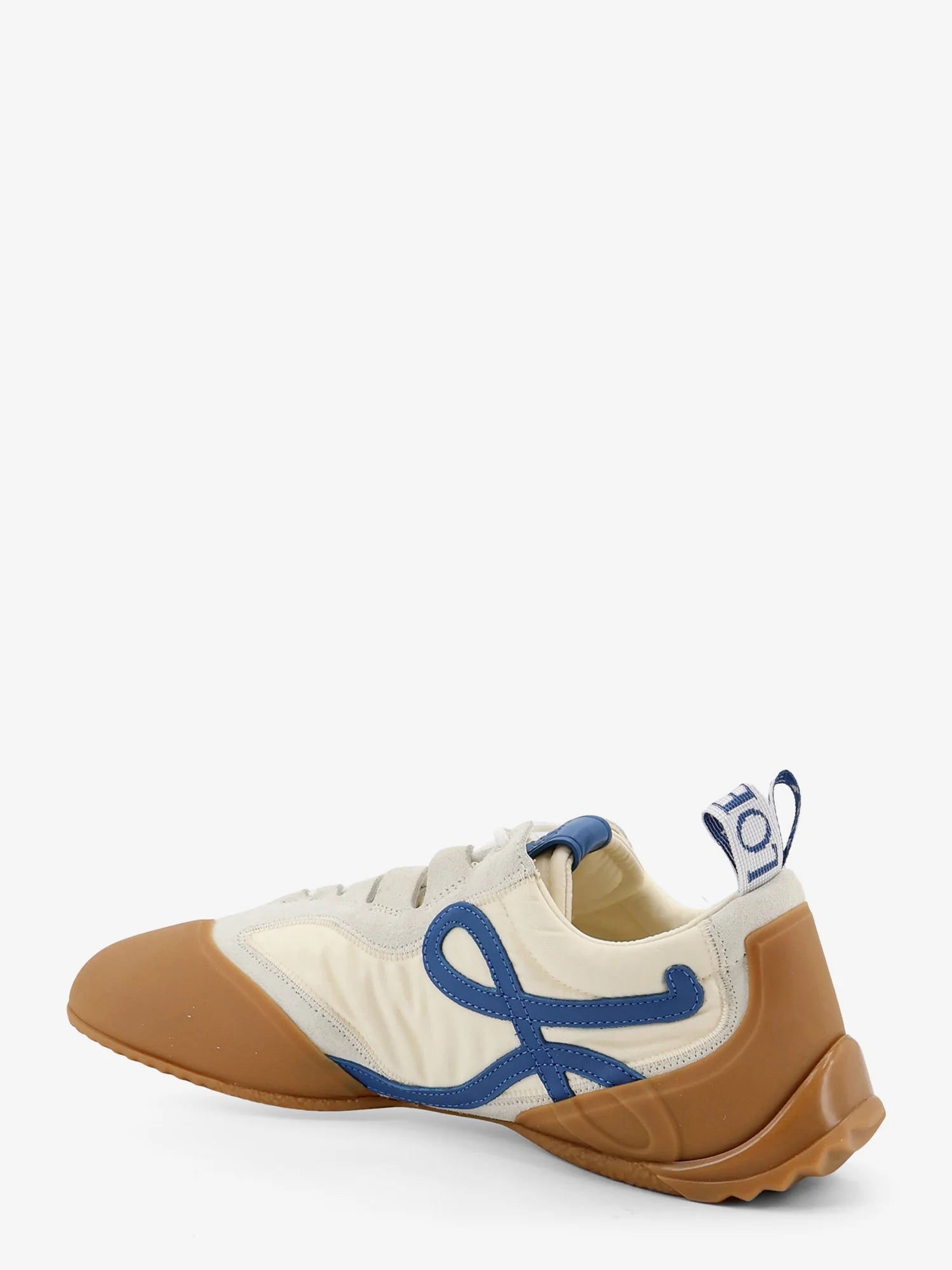 Grip nylon and suede sneakers with contrasting logo on the side