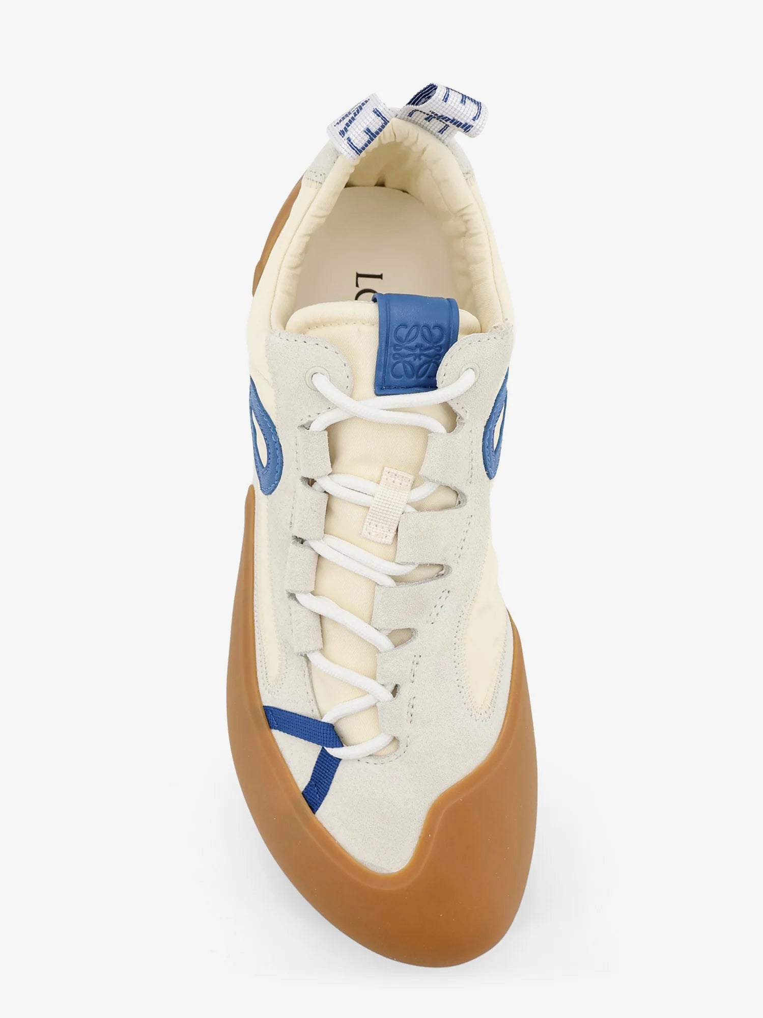 Grip nylon and suede sneakers with contrasting logo on the side