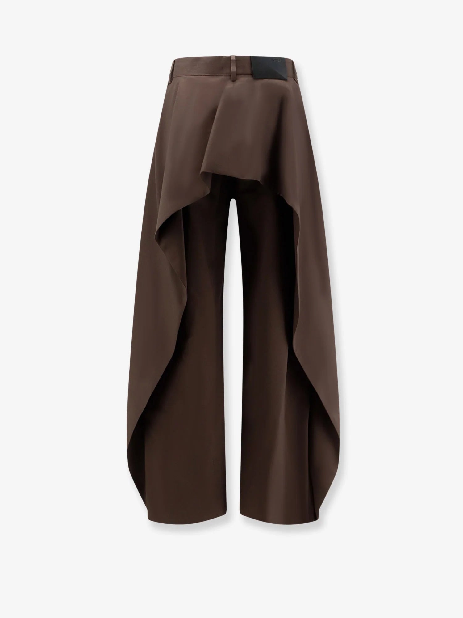 Cotton and silk blend trousers