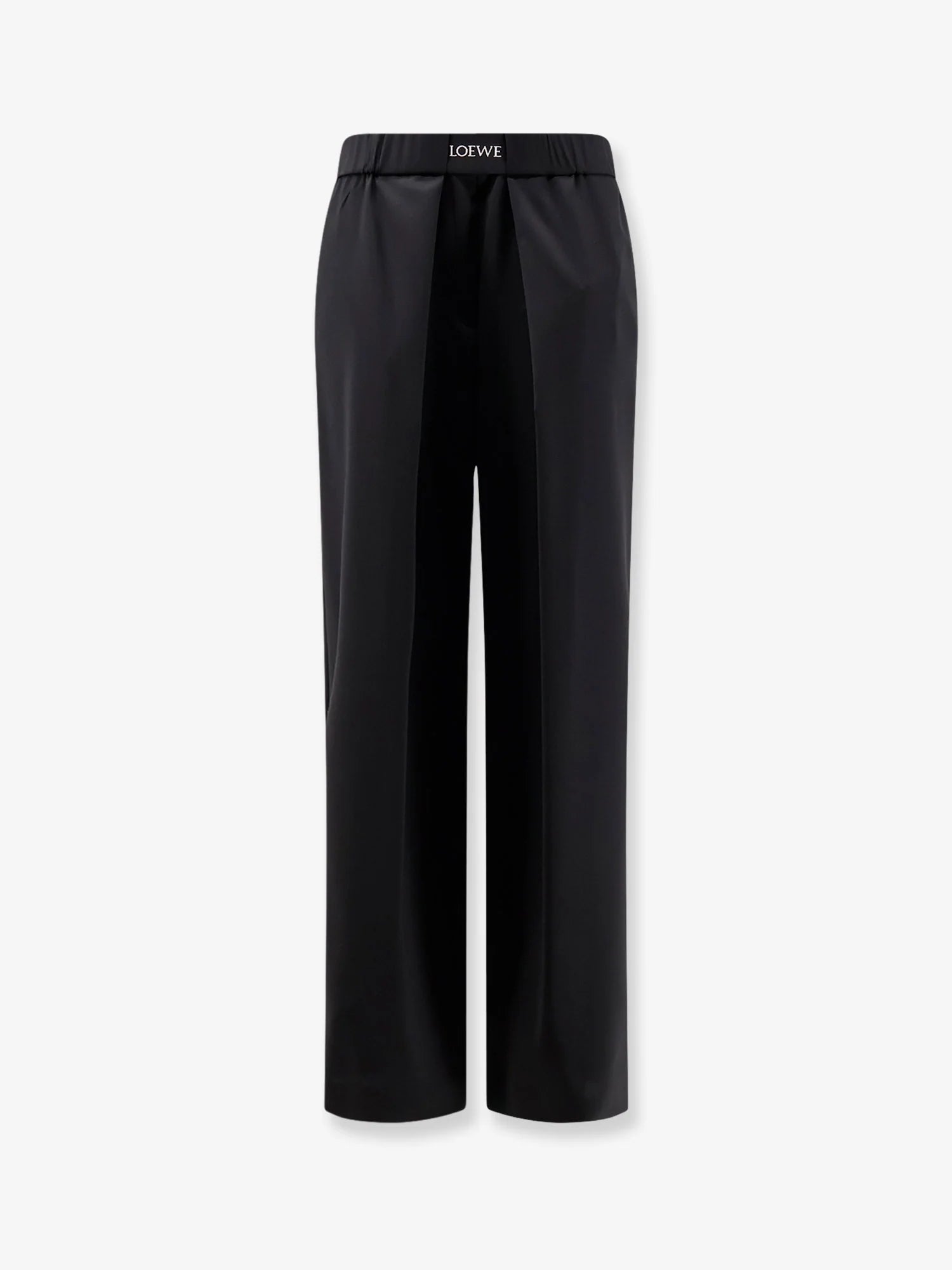 Wool trousers with Logo detail