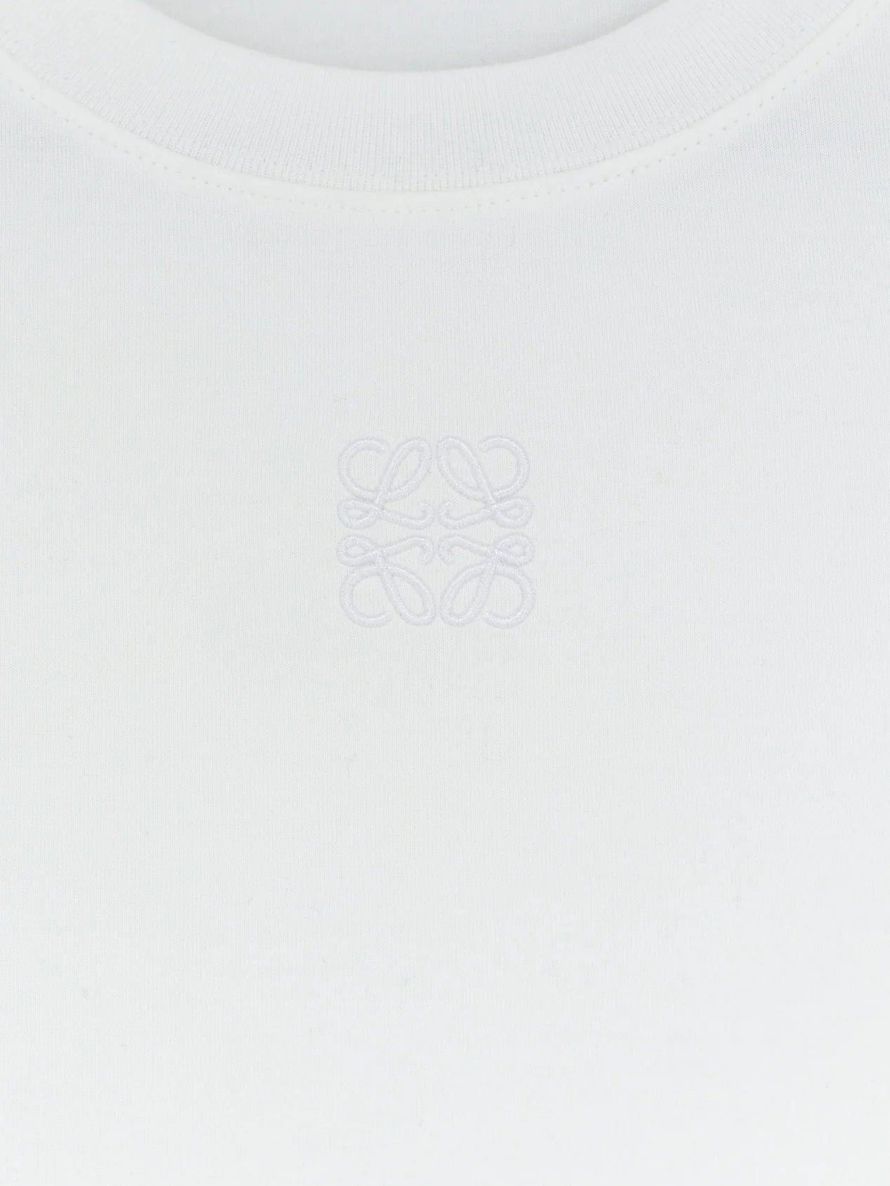Asymmetric cotton blend t-shirt