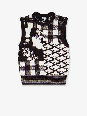 Sleeveless wool sweater