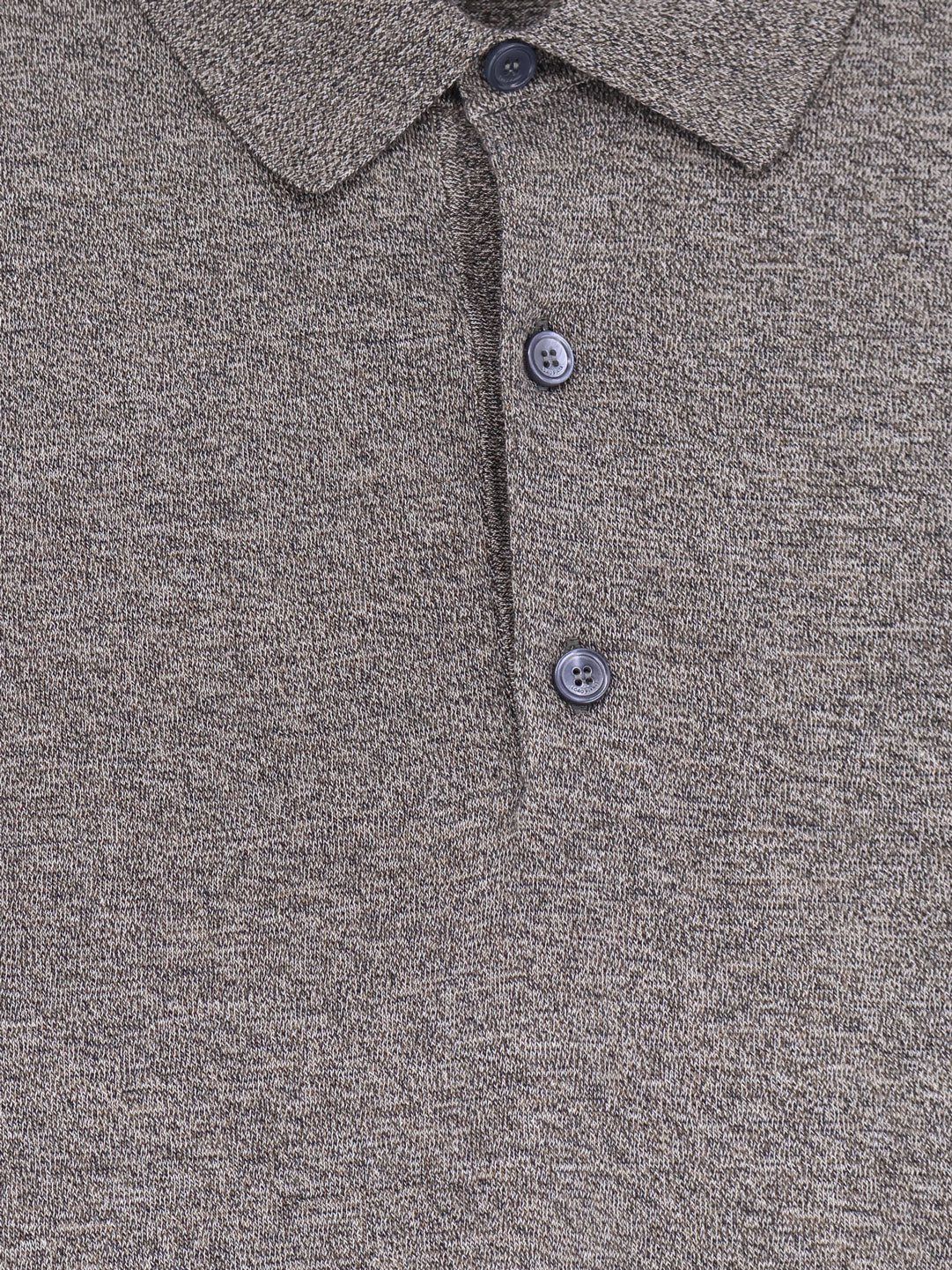 Ice Wish mélange cotton polo shirt