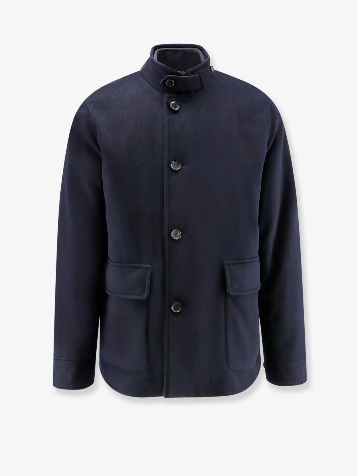 Elan cashmere coat with internal vest