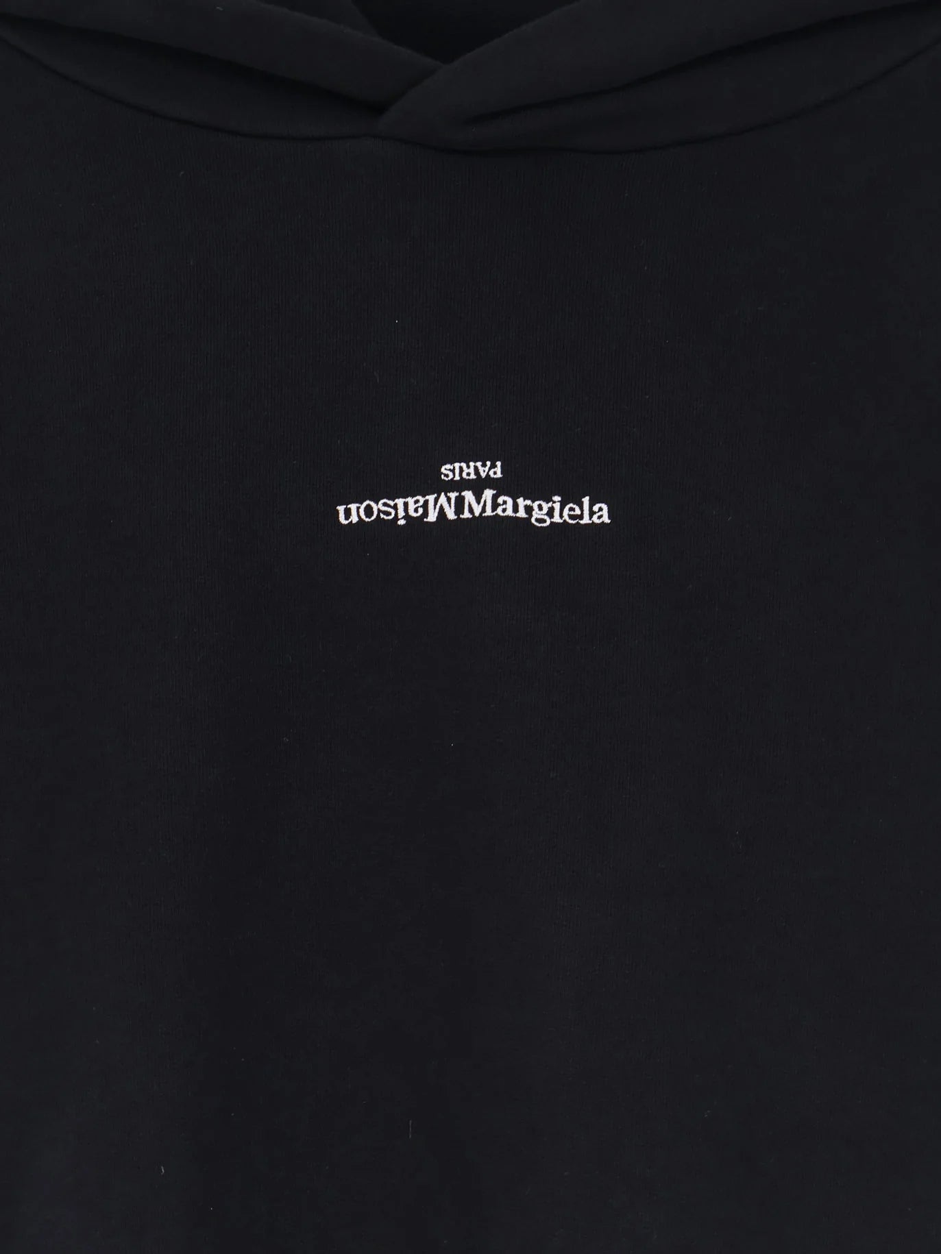 Cotton sweatshirt with front embroidered logo