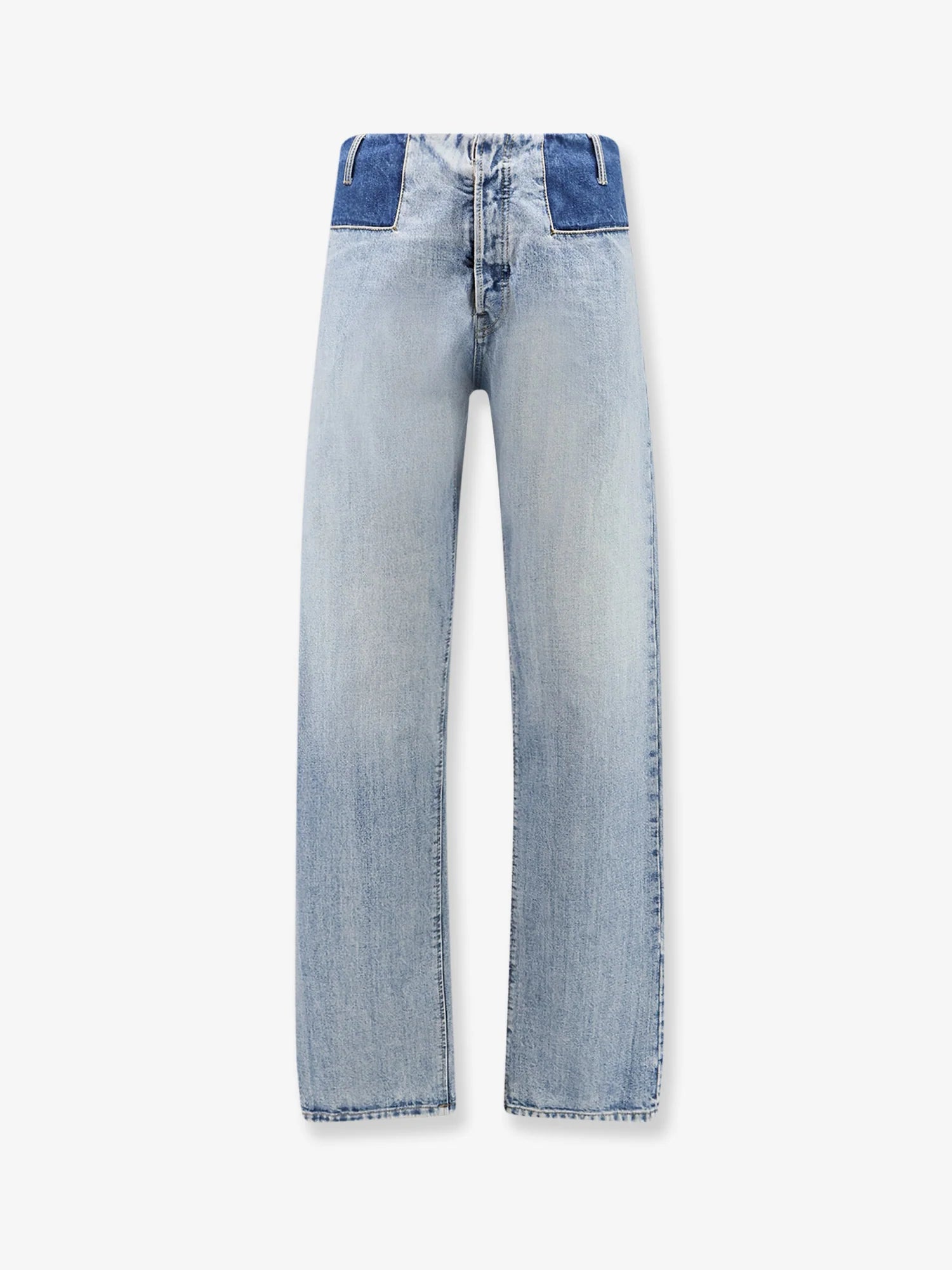 Jeans with patchwork effect