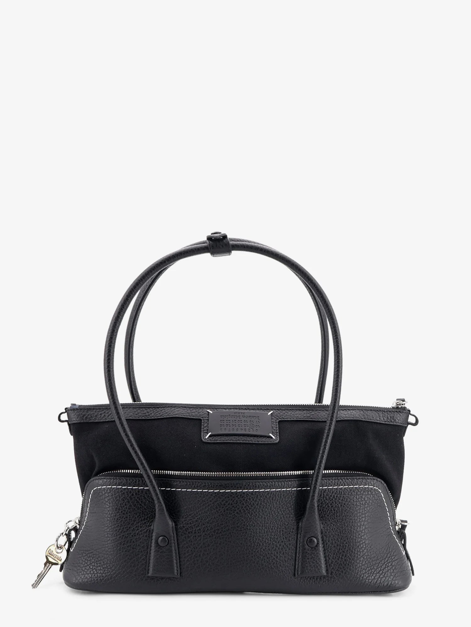 5AC Shoulder East West Leather Shoulder Bag