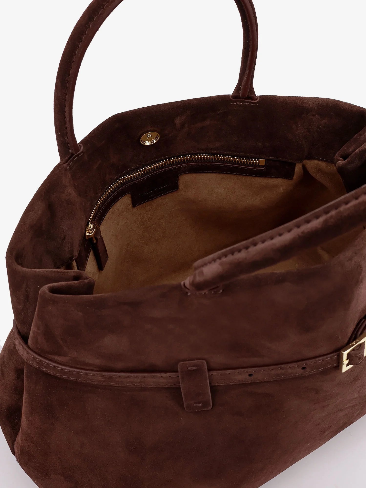 Le Cambon 35 suede handbag