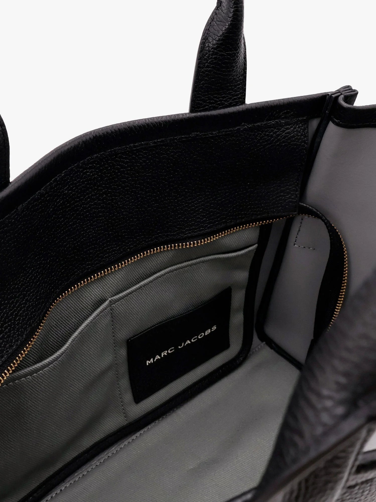 Leather shoulder bag with logo on the front