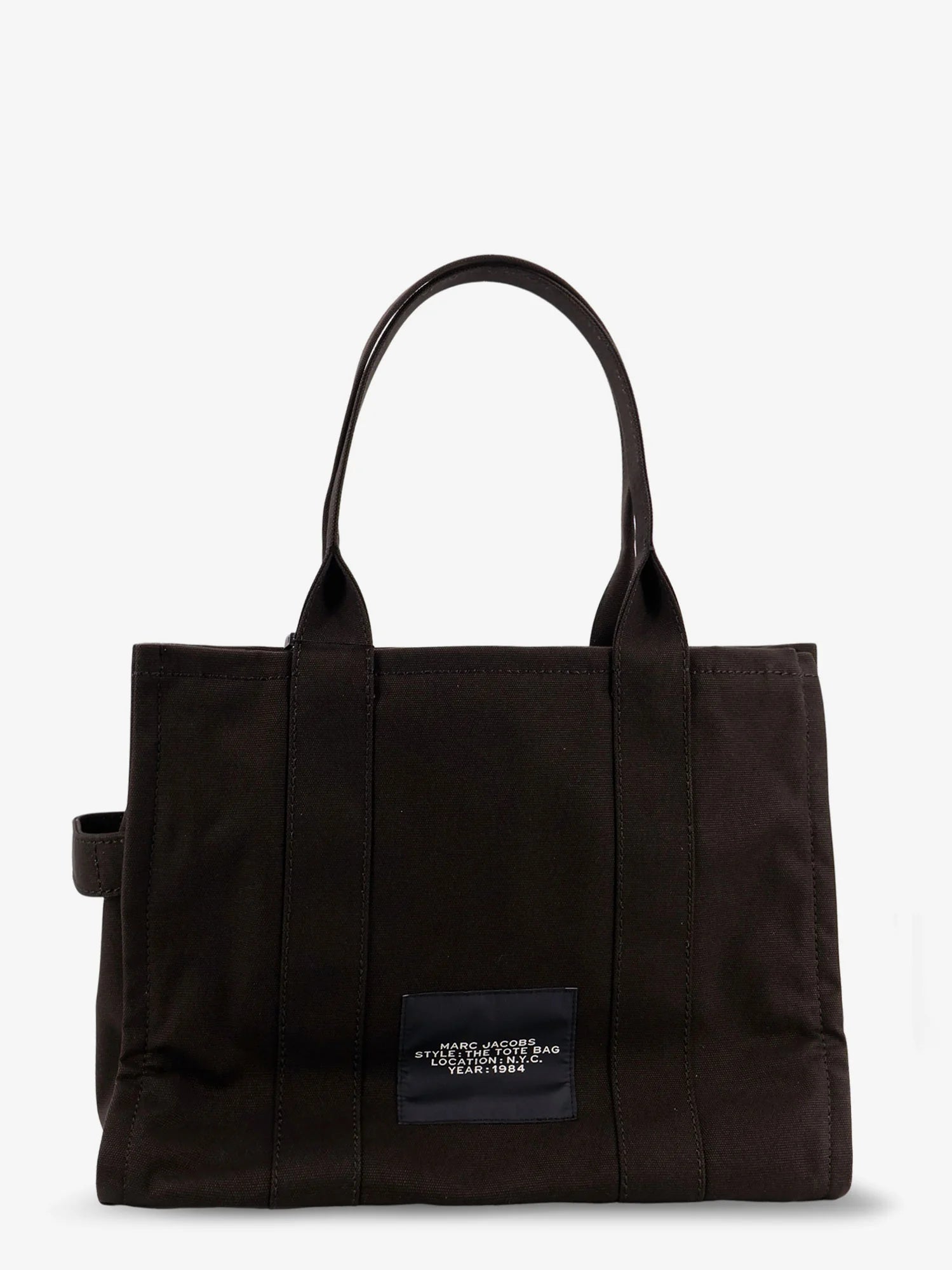 Canvas shopping bag with frontal logo