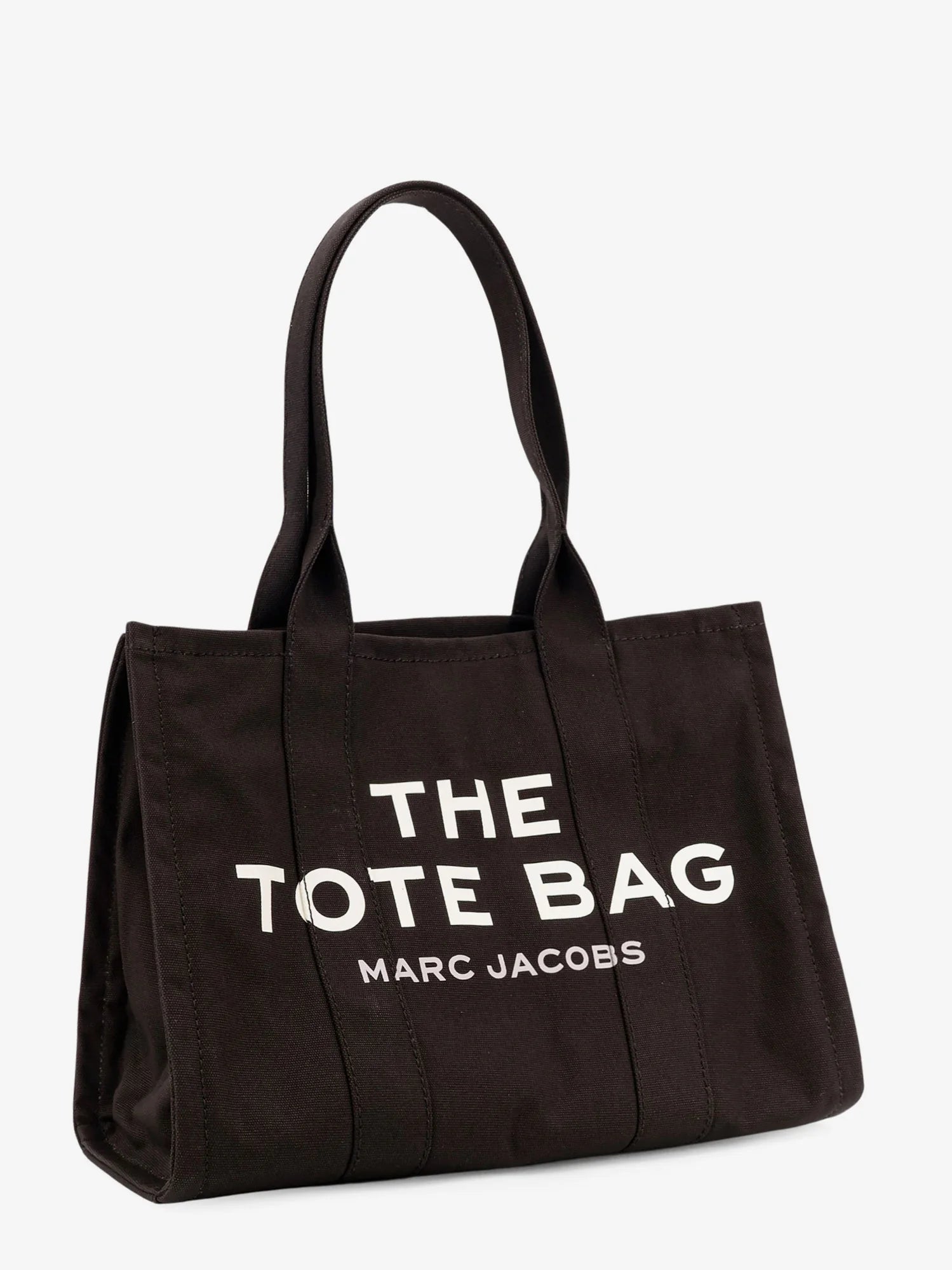 Canvas shopping bag with frontal logo