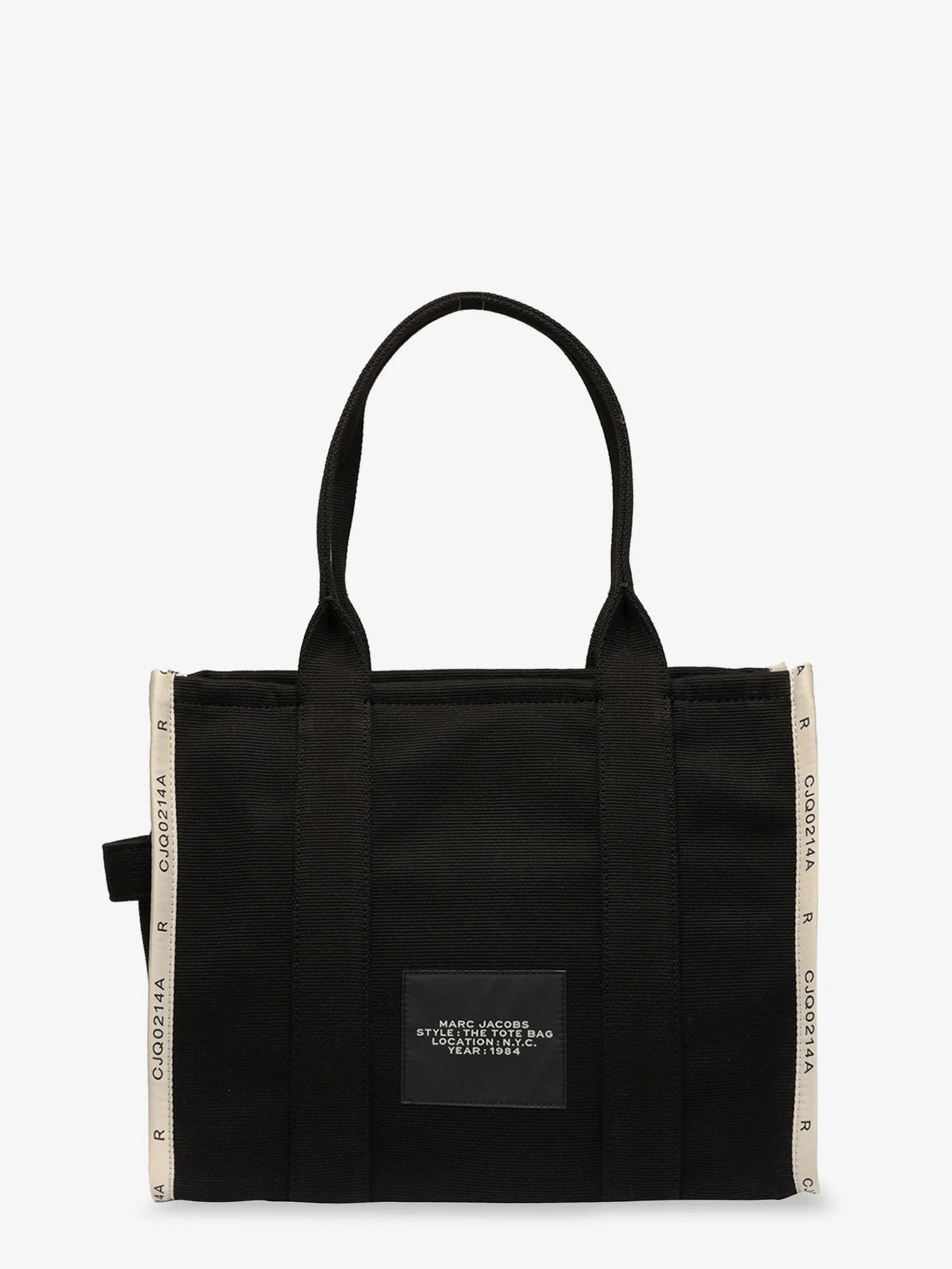 Traveler Tote canvas shopping bag with logo on the front