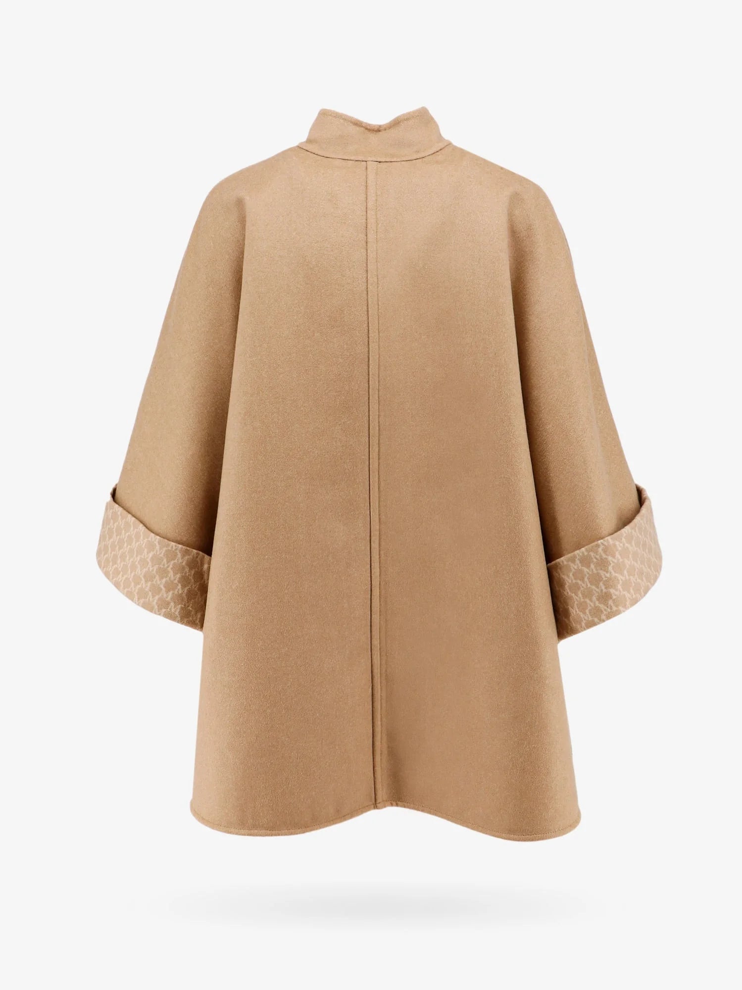 MAX MARA - Virgin wool and cashmere cape wih pockets on the front